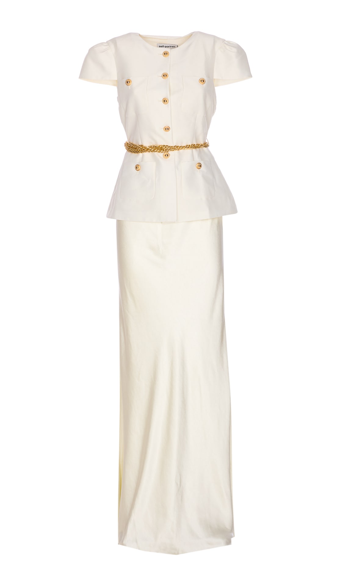 Chain Belt Maxi Dress