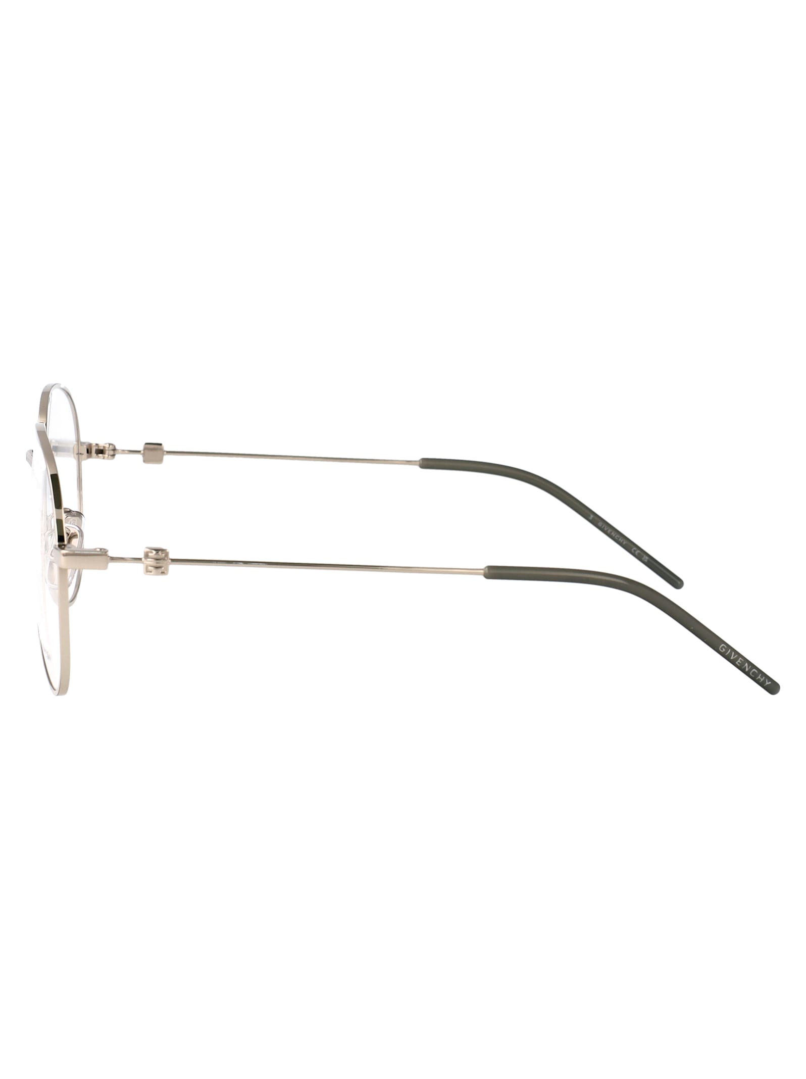 Givenchy Silver Metal Optical Glasses In Gold