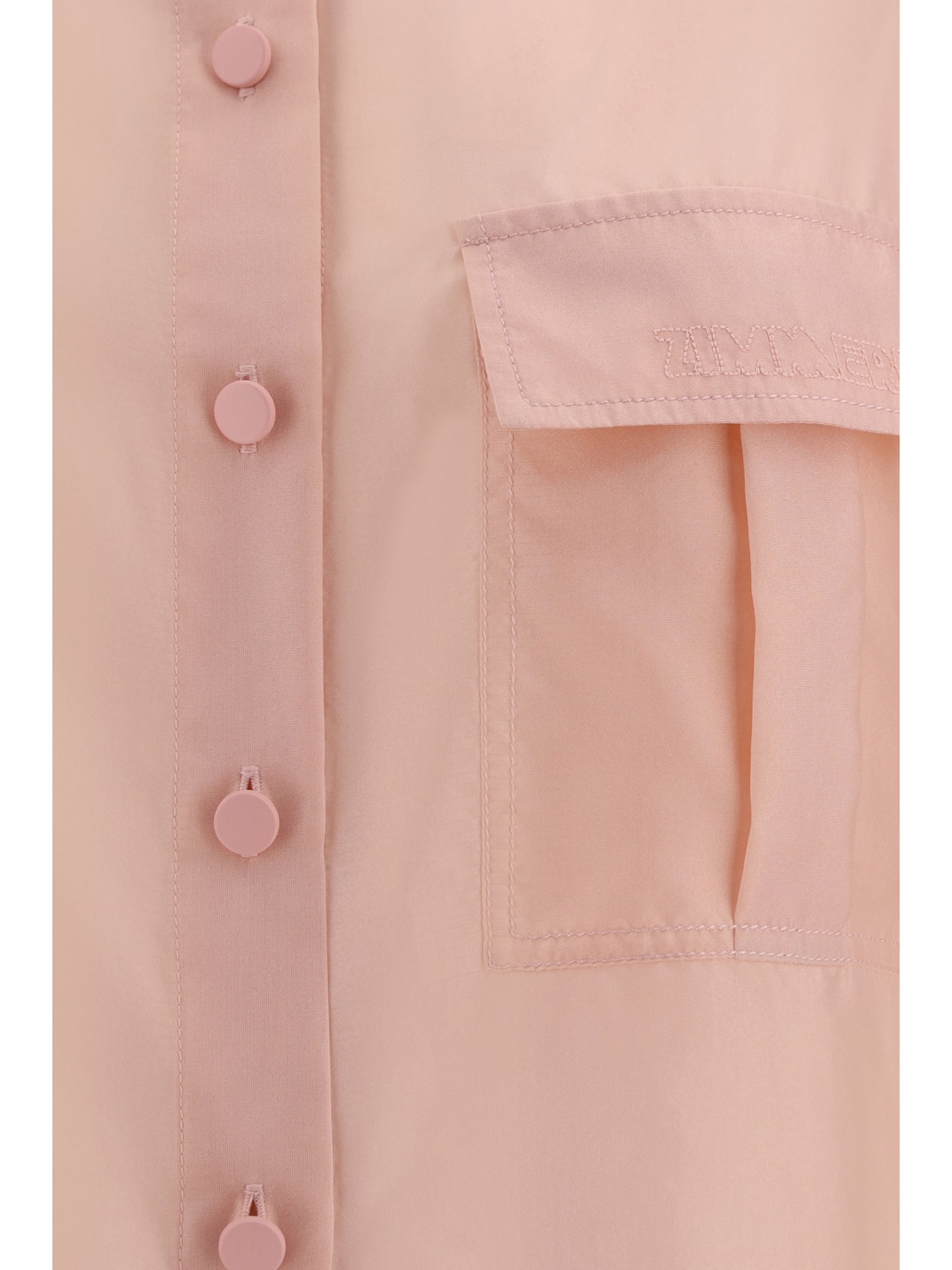 Shop Zimmermann Halliday Manstyle Shirt In Pink