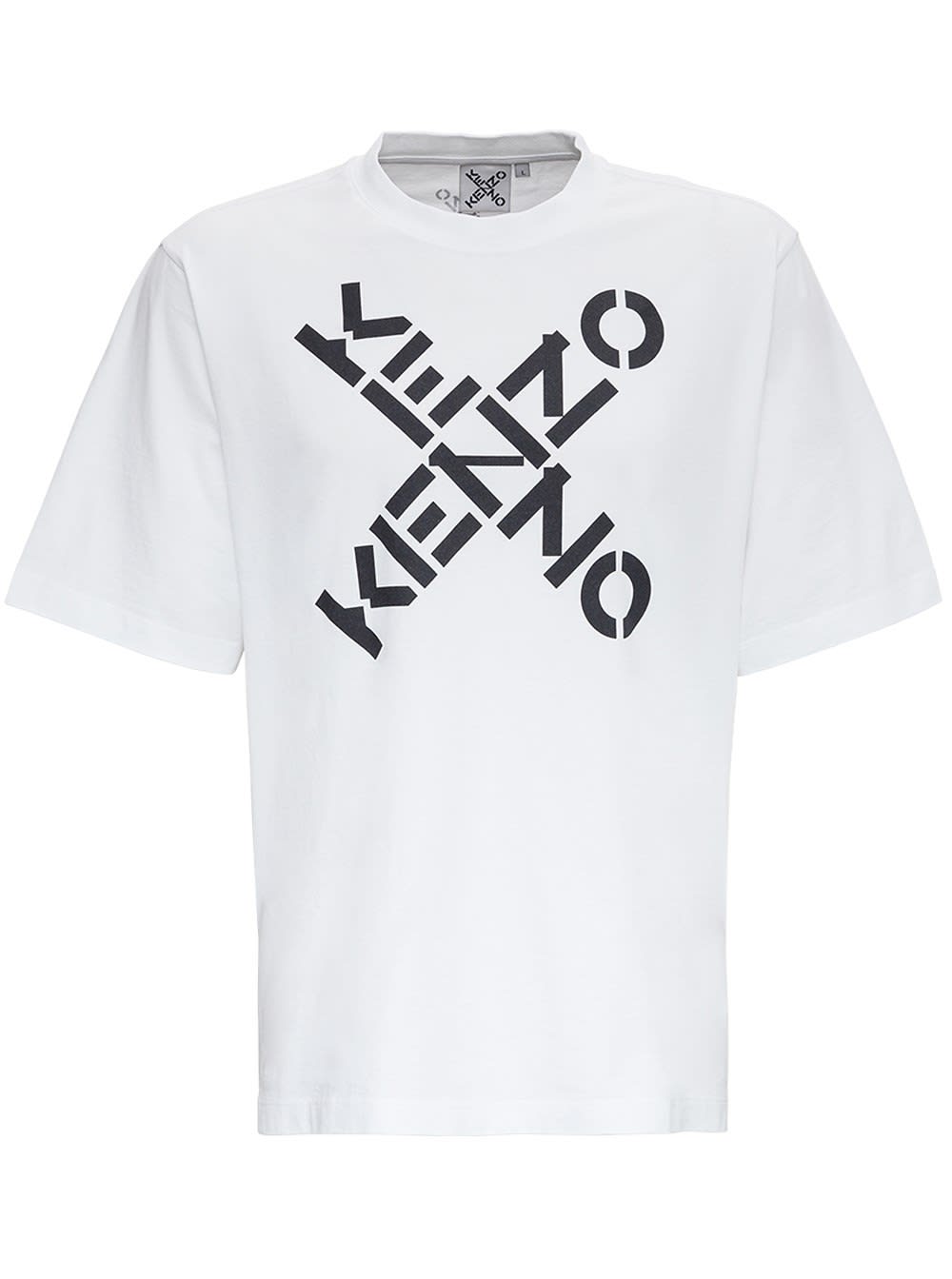 Kenzo Jersey T-shirt With Maxi Logo Print
