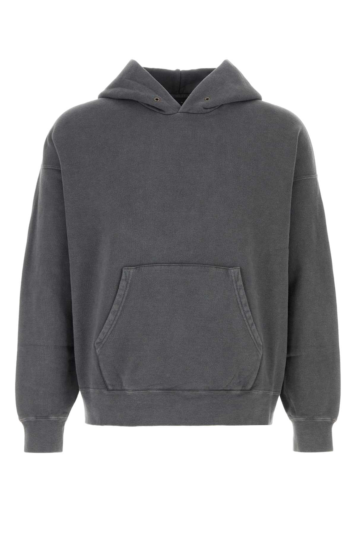 Dark Grey Cotton Blend Sweatshirt