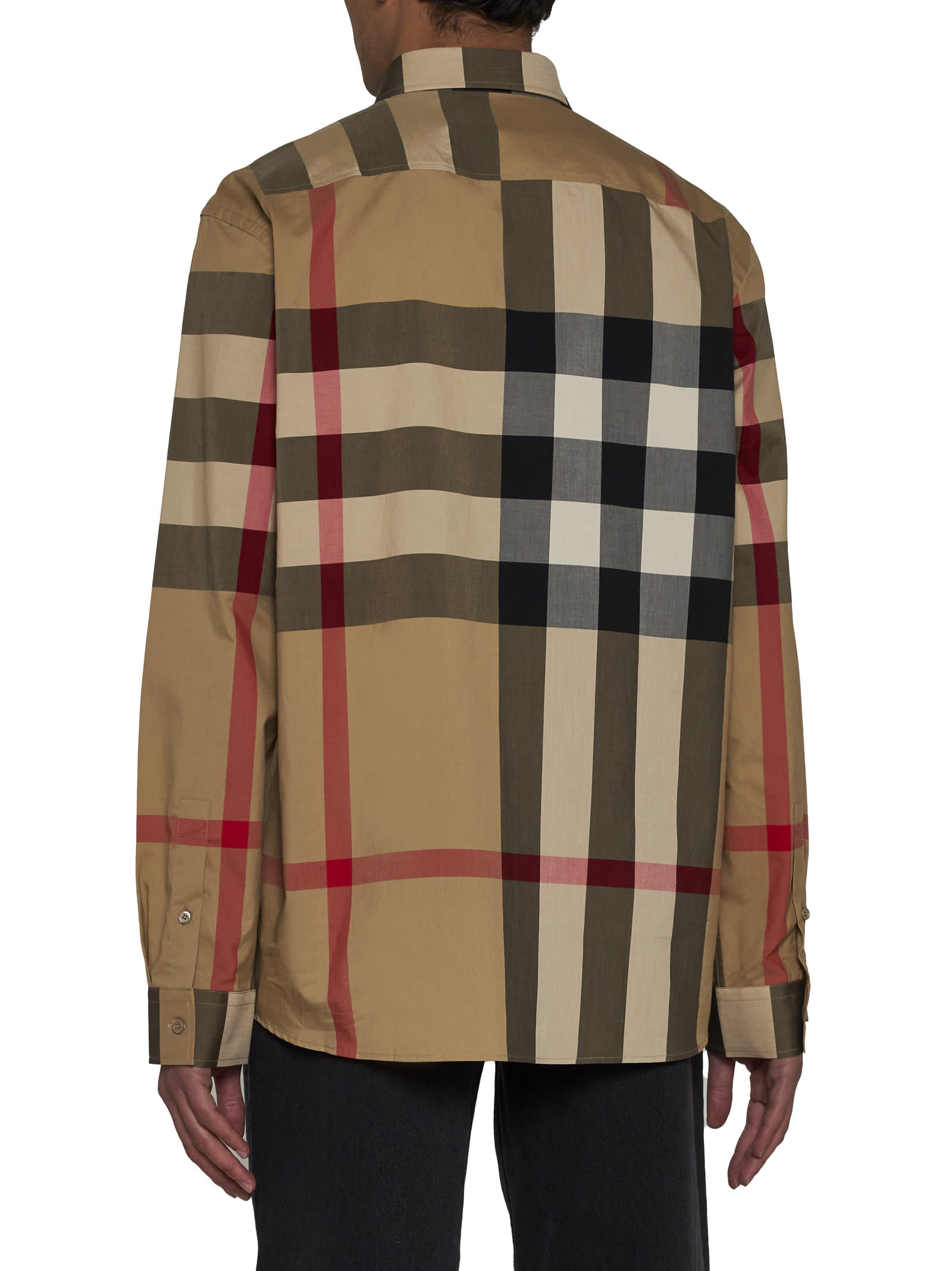 Shop Burberry Summerton Shirt In Beige