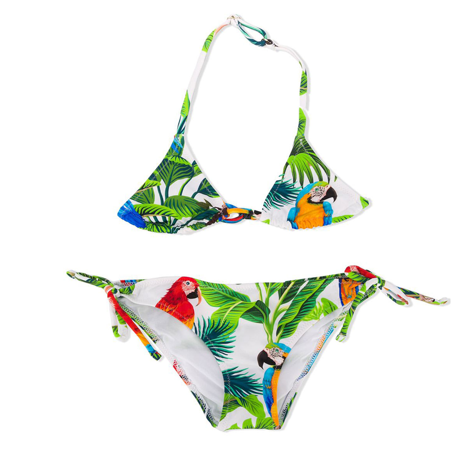 MC2 Saint Barth Girl Bikini Macaw Print