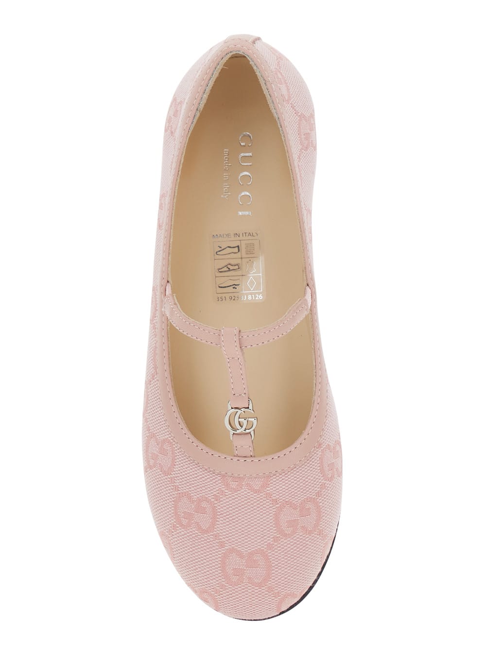 Gucci Double G Ballet Flat In Pink