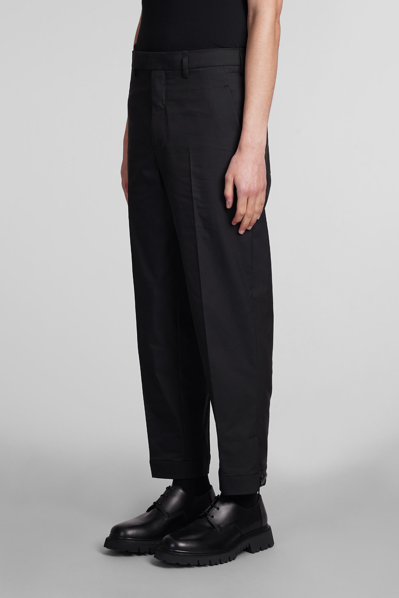 Shop Neil Barrett Pants In Black Polyester