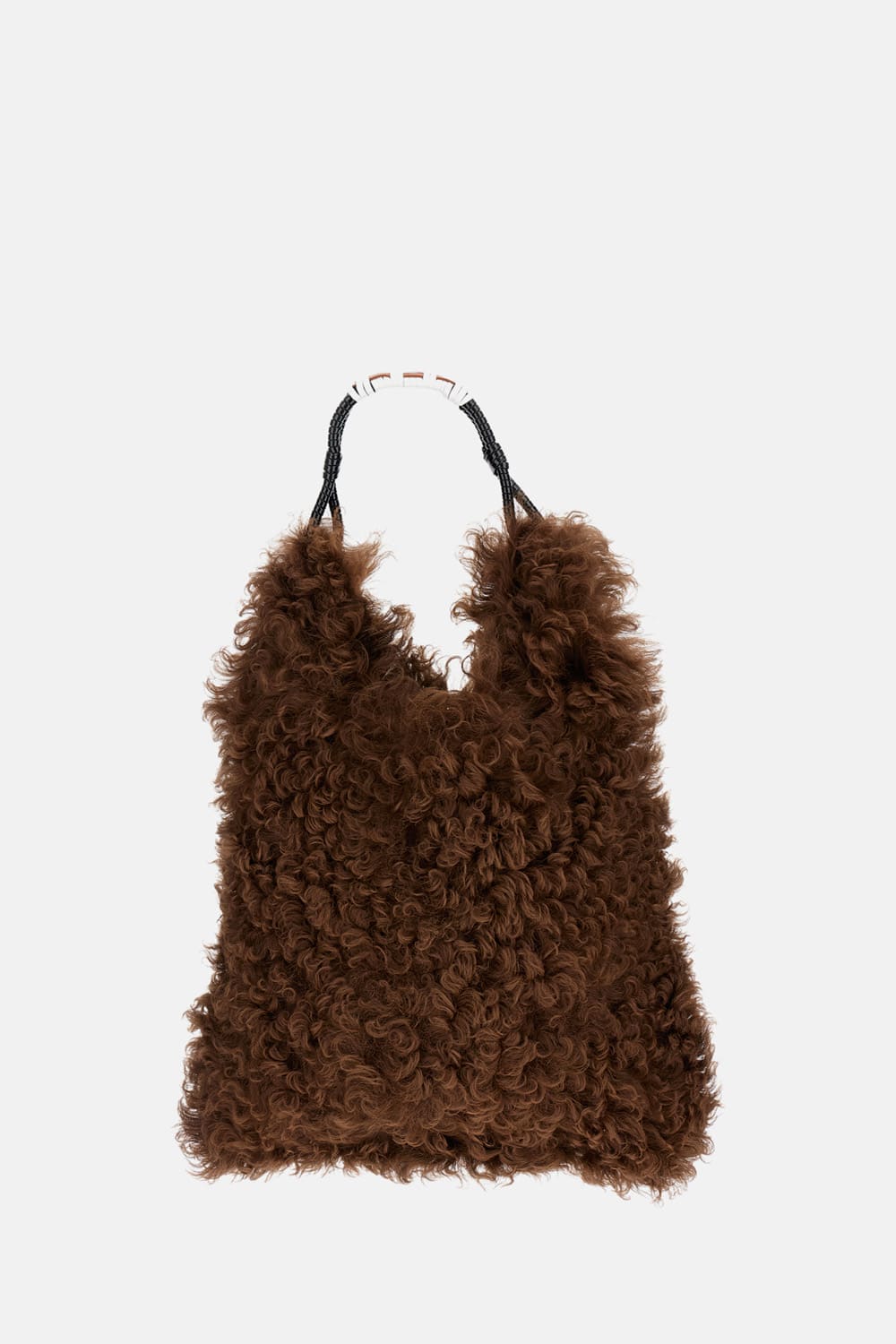 Plan C Handle Shoulder Bag In Brown