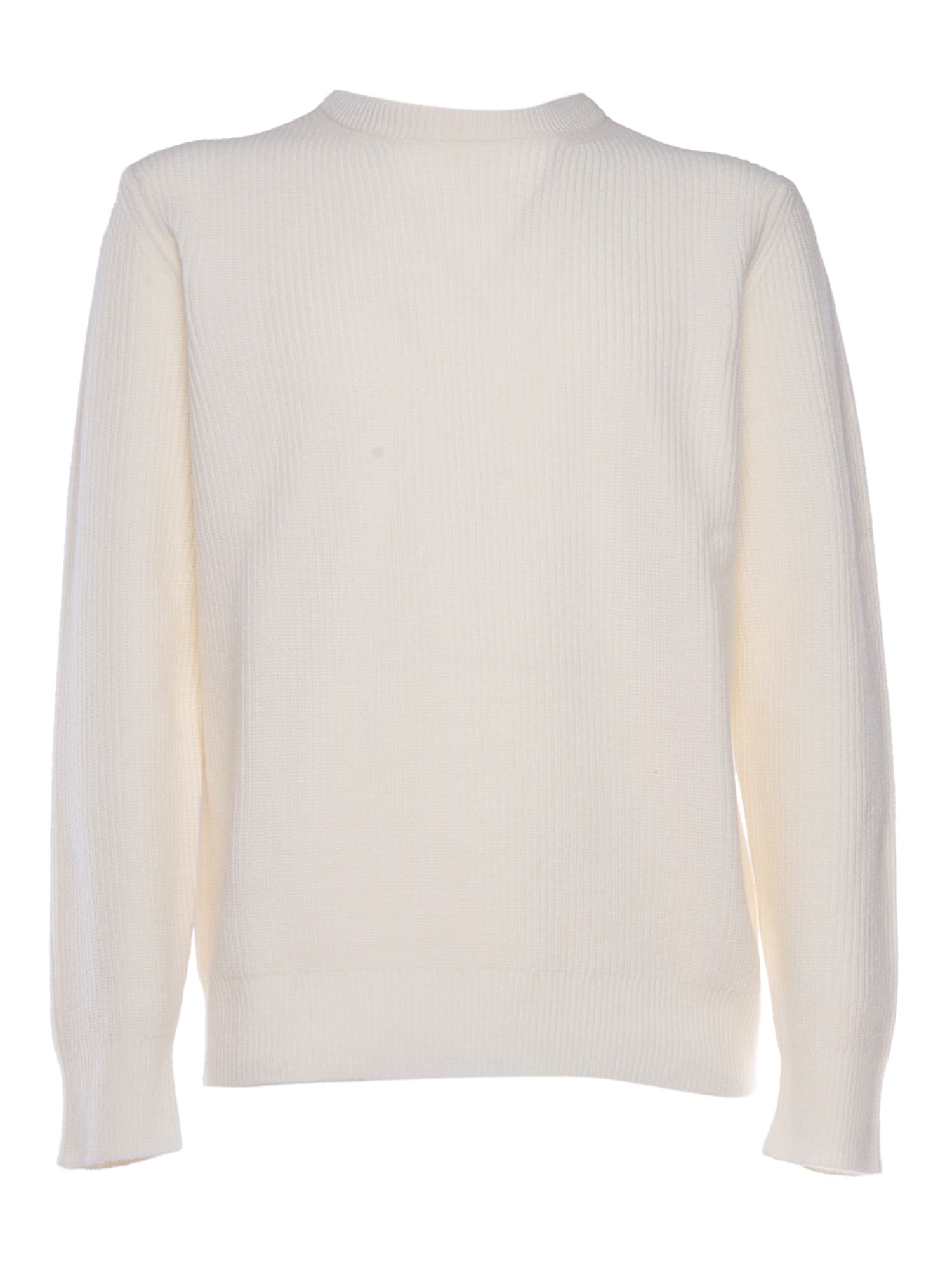 Shop Ballantyne Ribbed Sweater In White