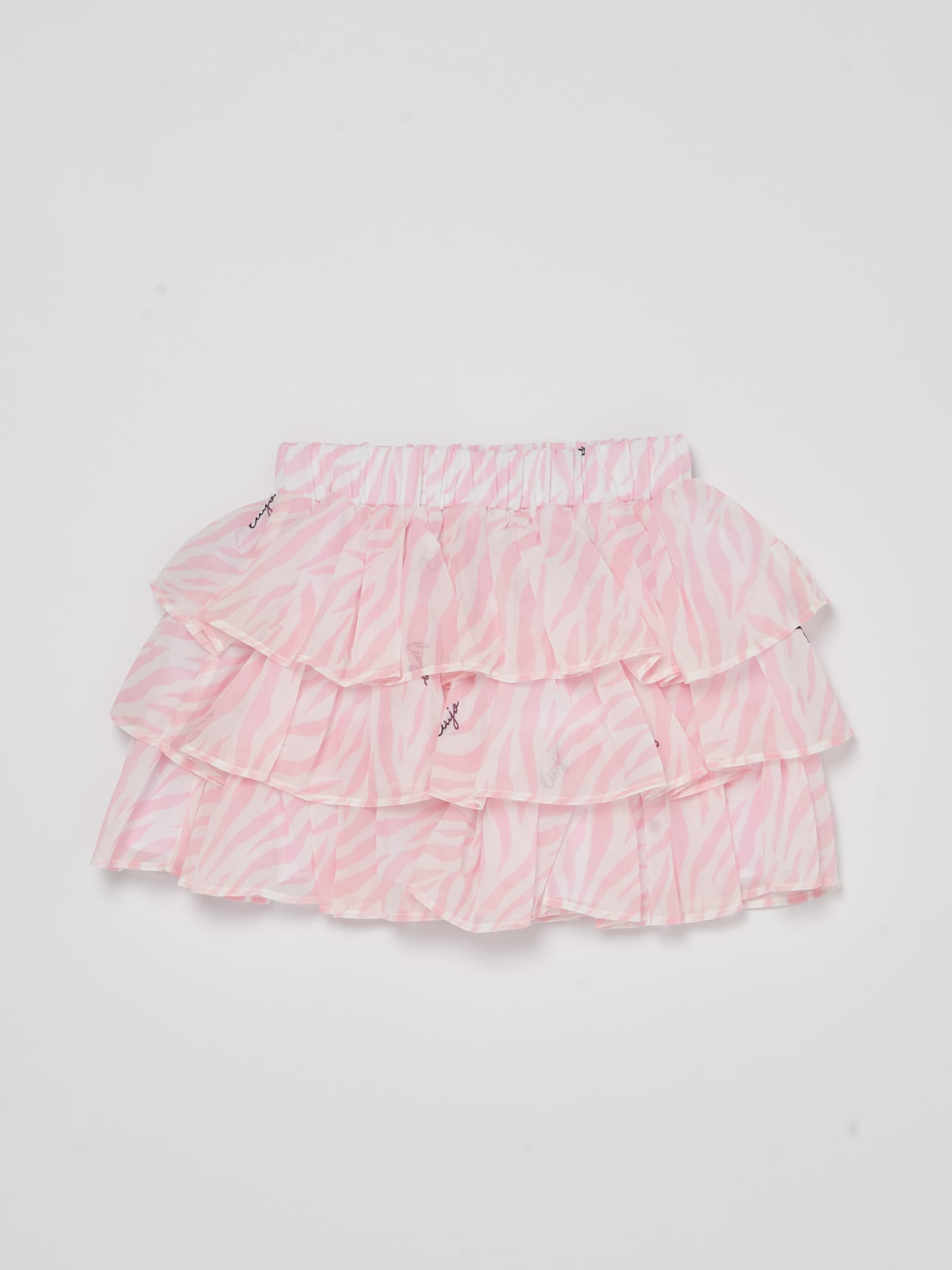 Shop Liu •jo Skirt Skirt In Bianco-rosa