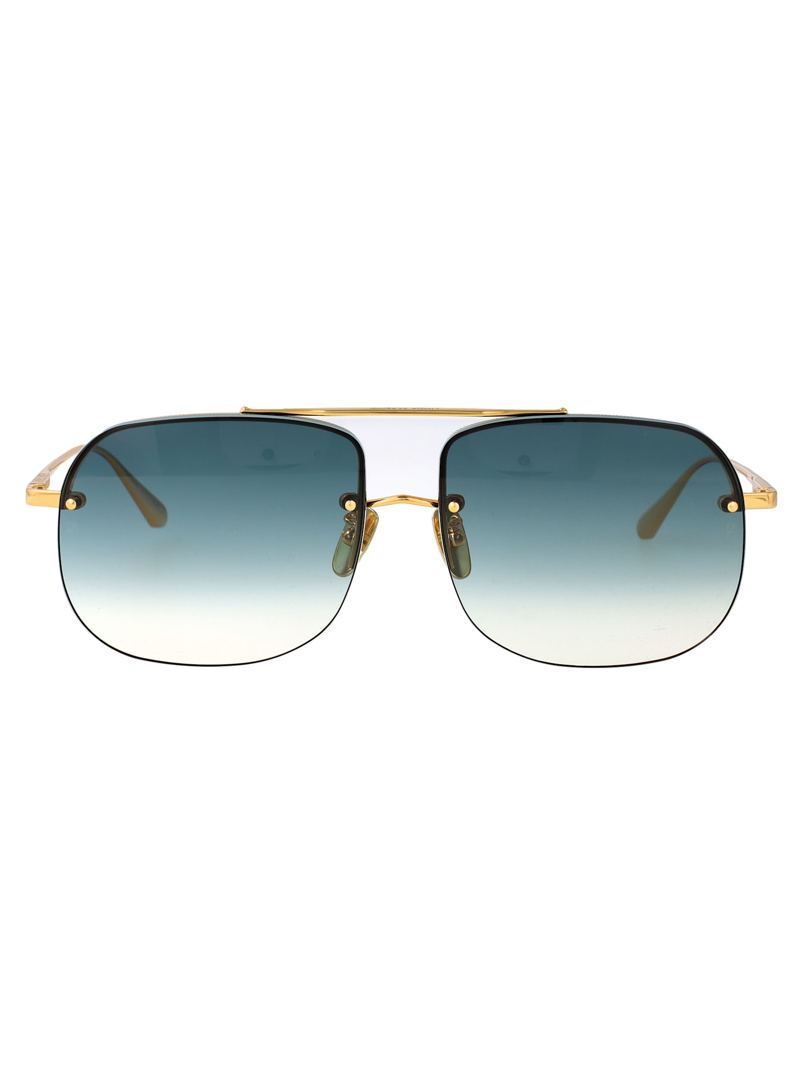 Linda Farrow Seren Sunglasses In Blue