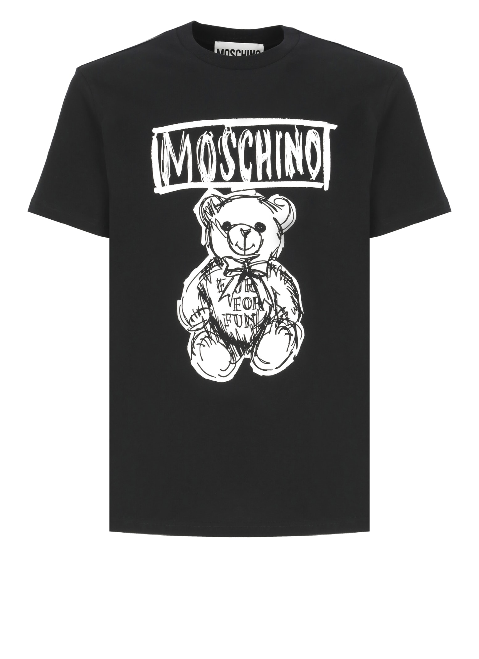 Shop Moschino Teddy Bear T-shirt In Black