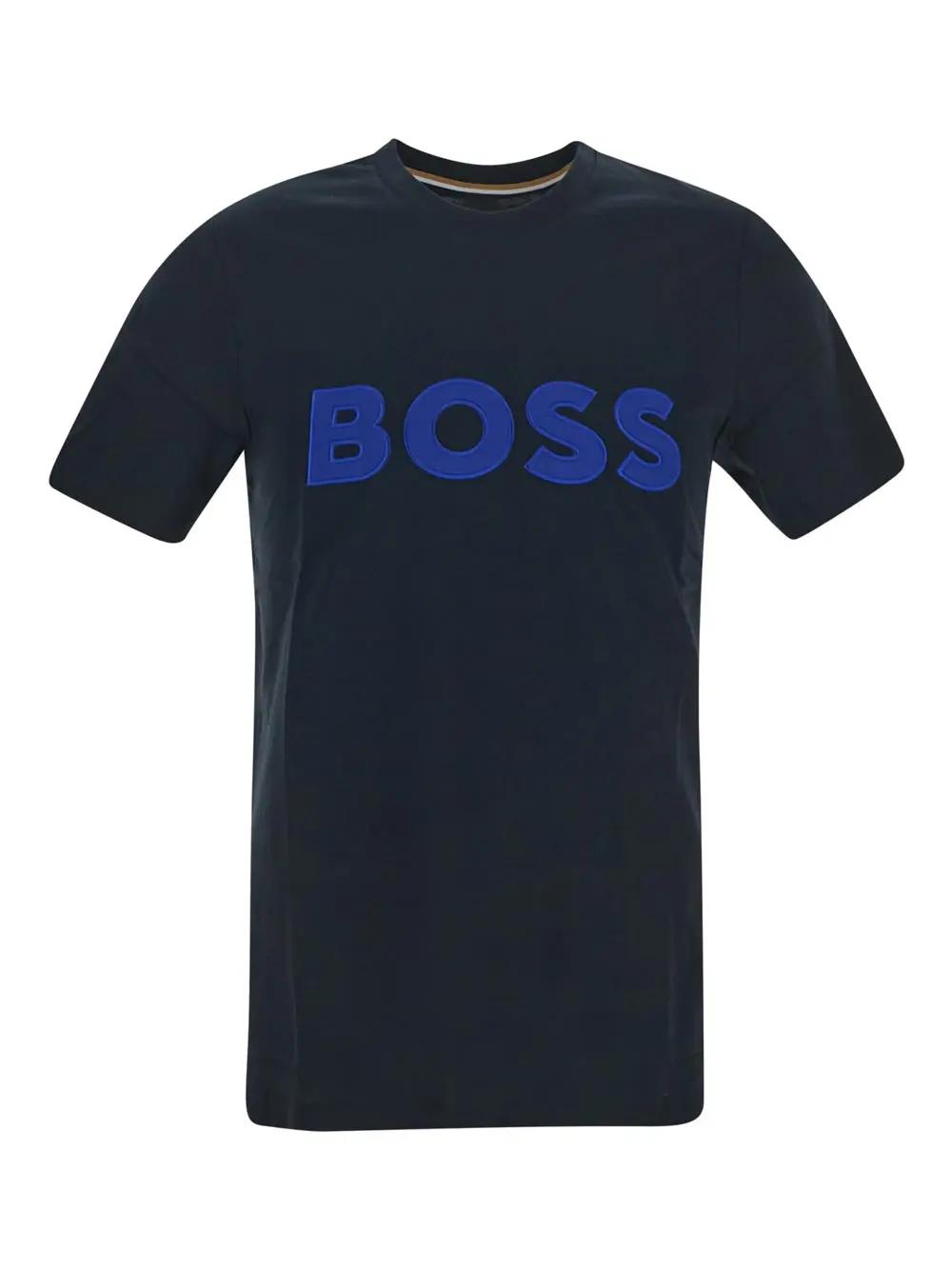 Boss Black Logo T-shirt In Ink