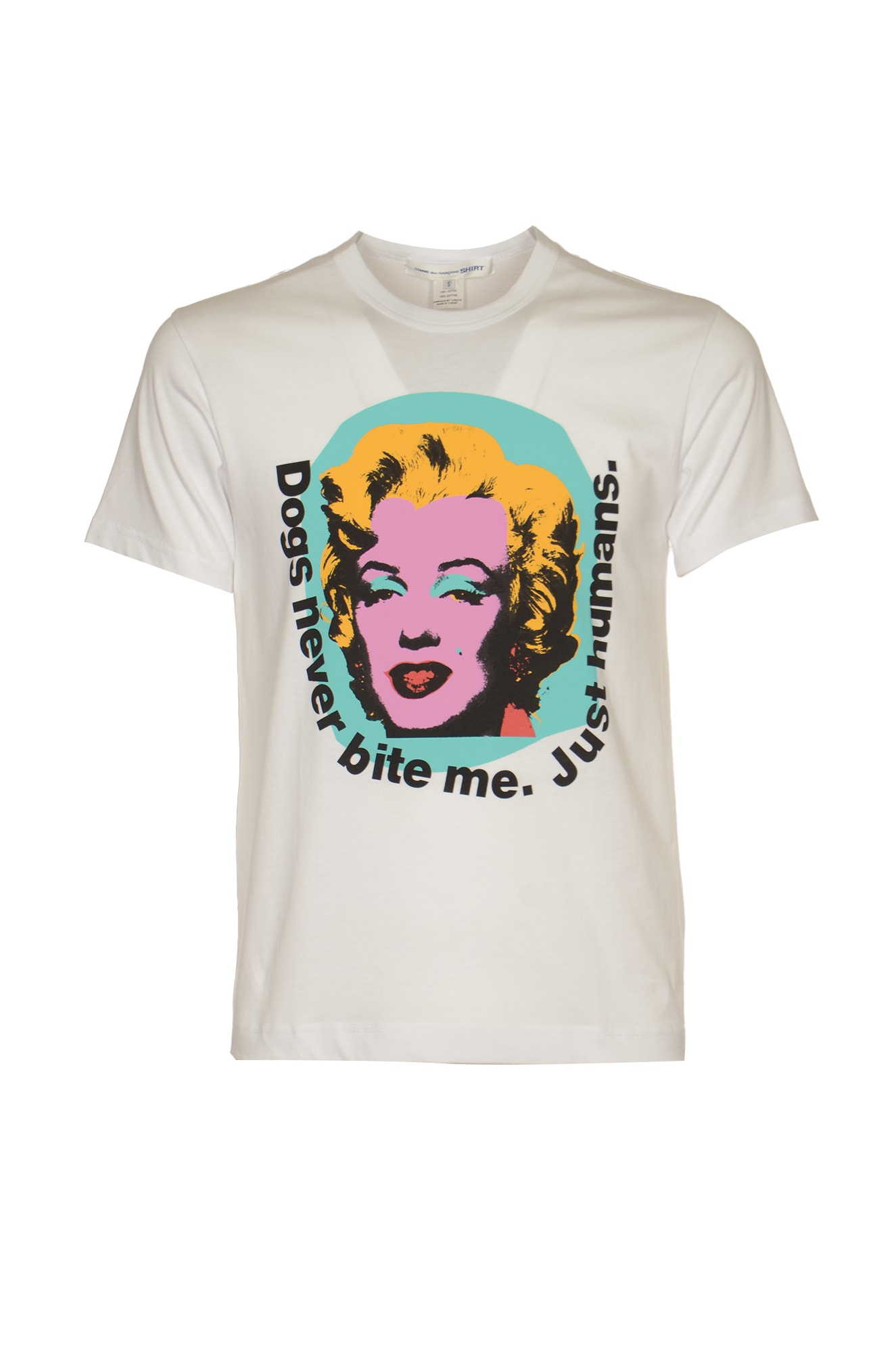 Shop Comme Des Garçons Madonna Print T-shirt In White