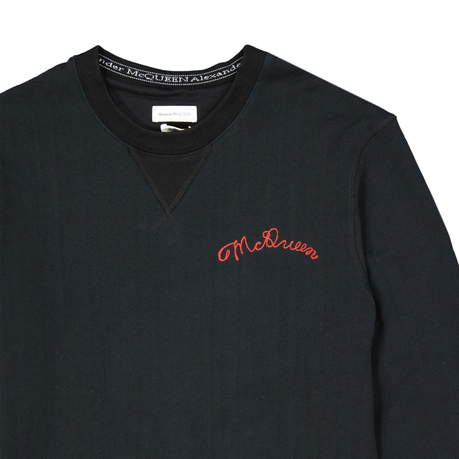 Shop Alexander Mcqueen Logo Sweatshirt In Black