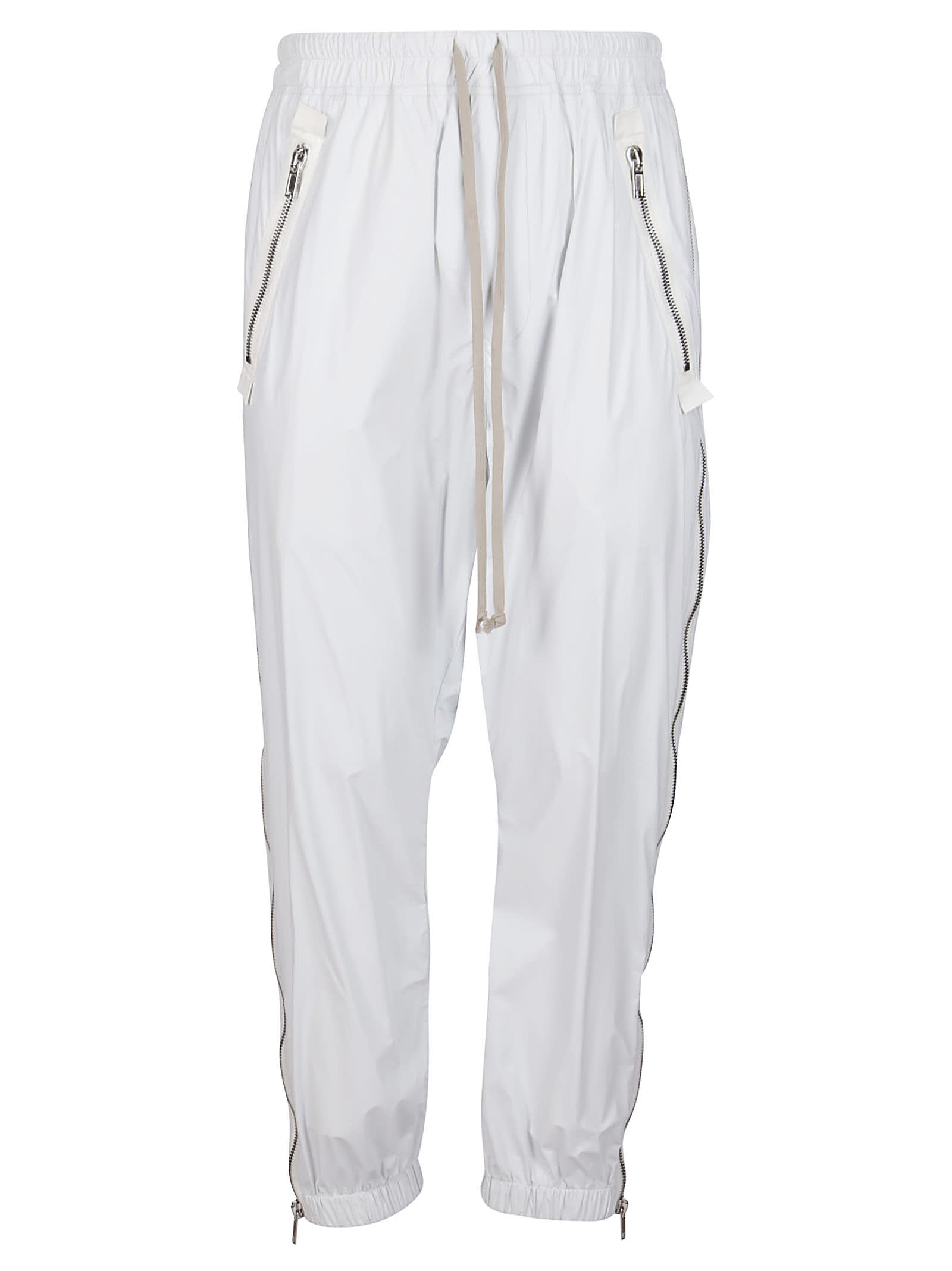 RICK OWENS WHITE TRACK trousers,11231554