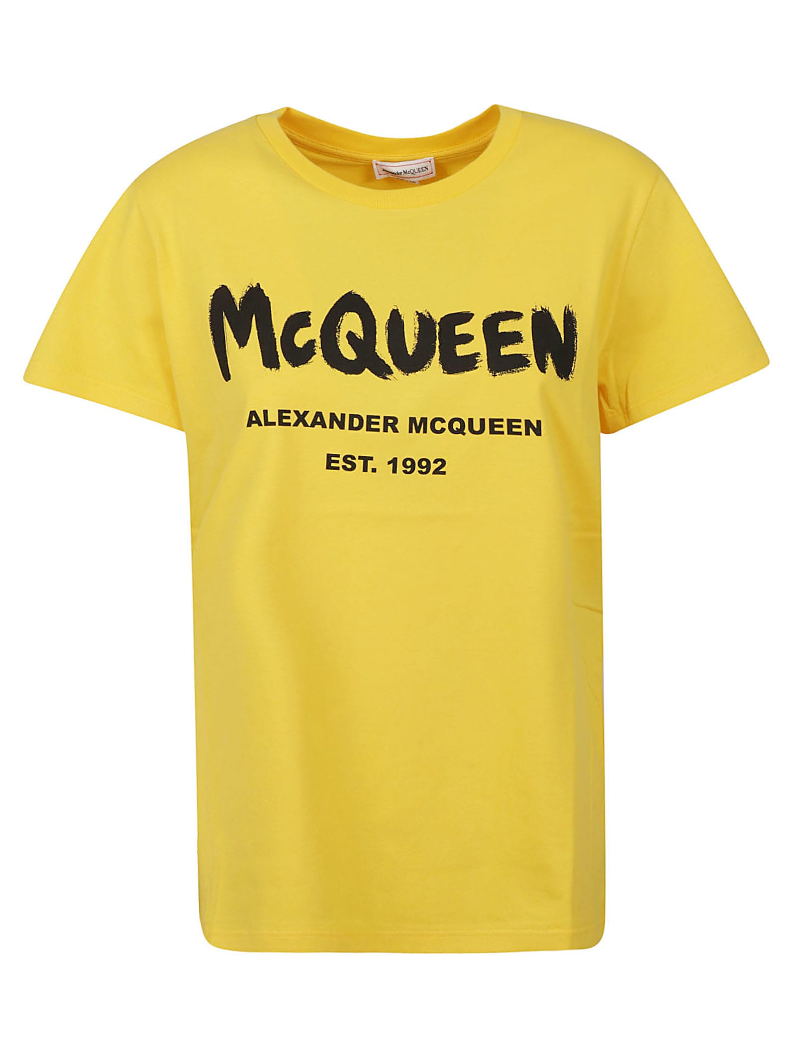 Alexander McQueen Logo Paint Regular T-shirt