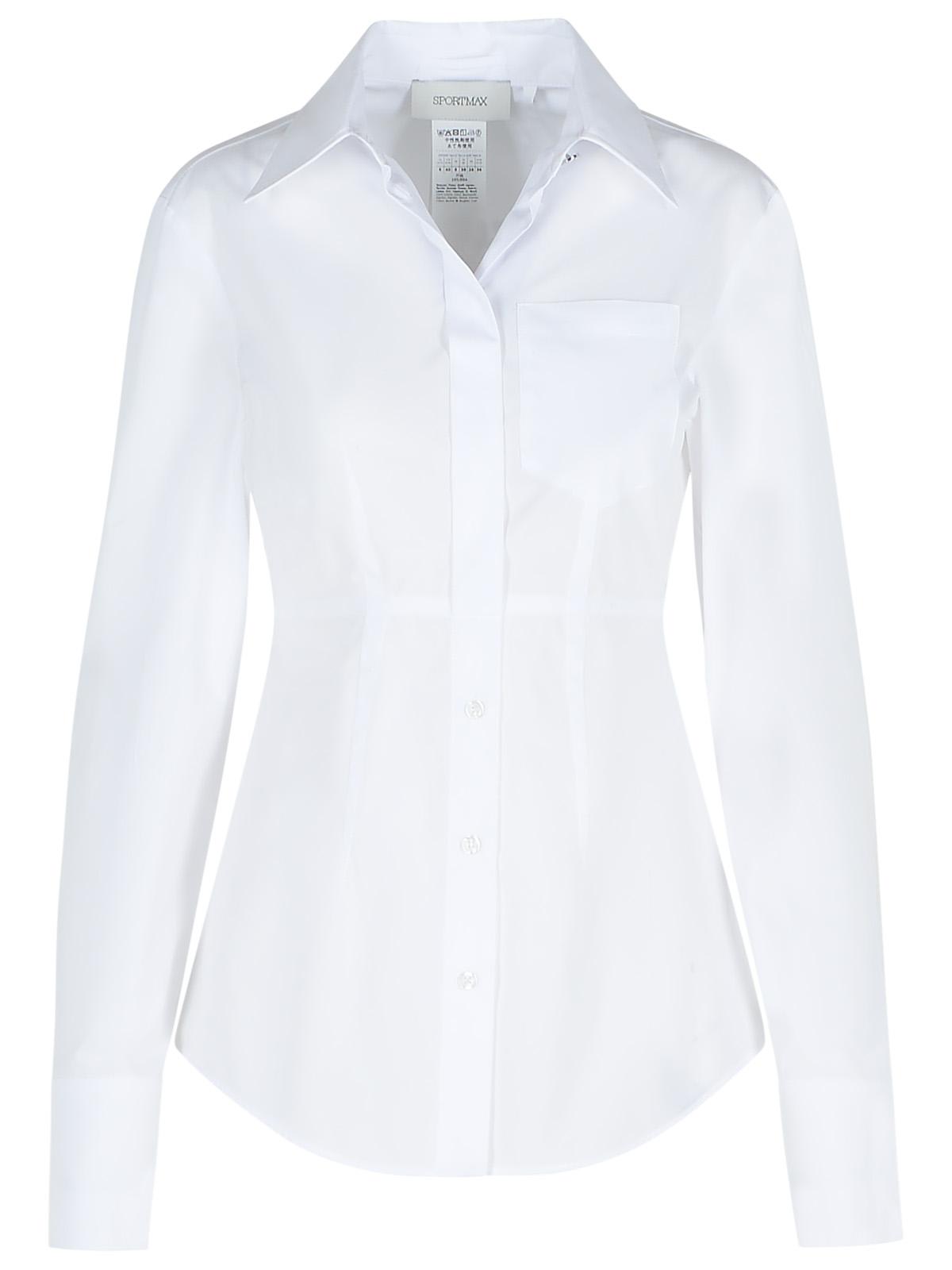 gocce White Cotton Shirt