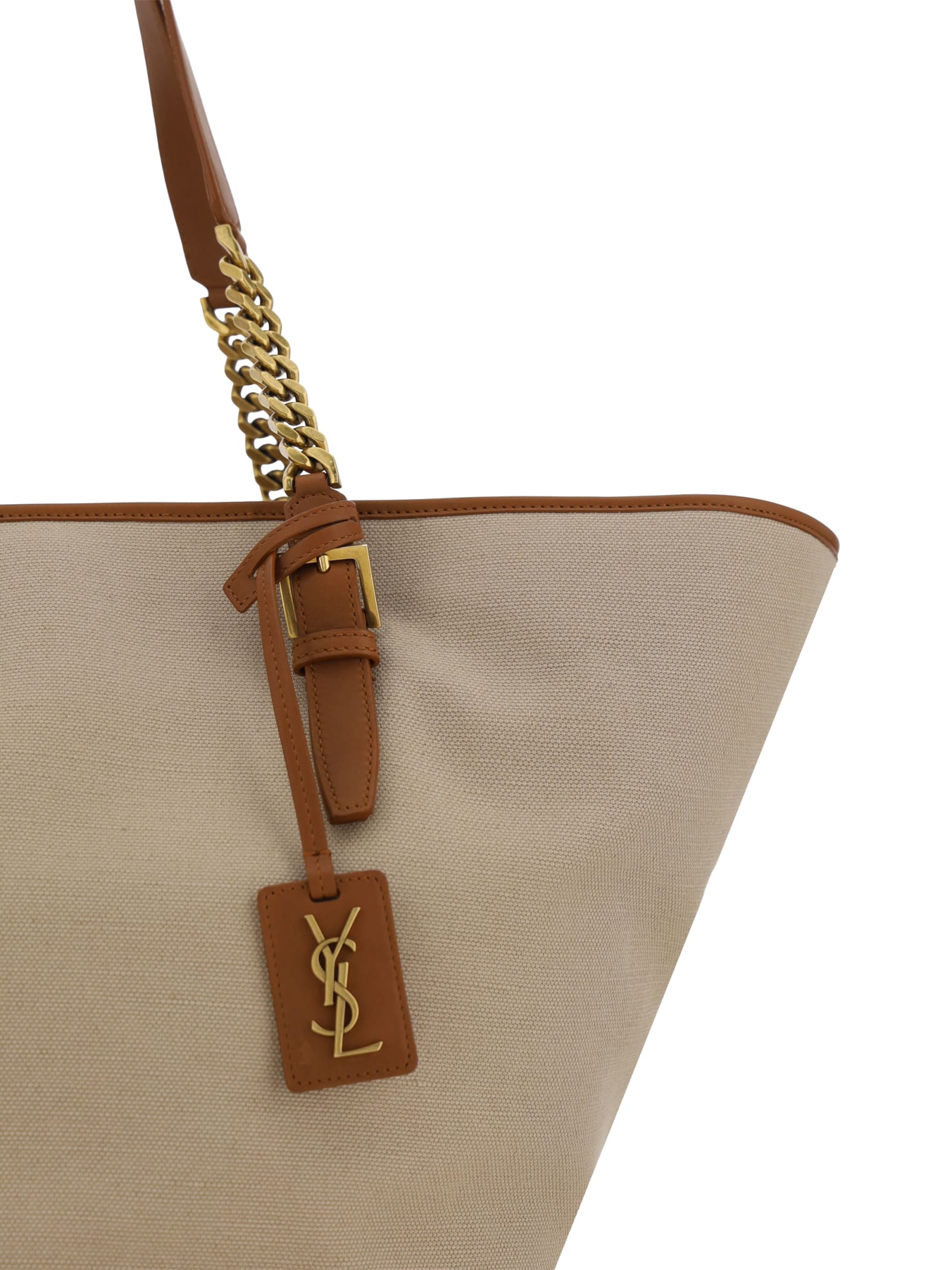 Shop Saint Laurent Shopping Shoulder Bag In Desert Dust/brick