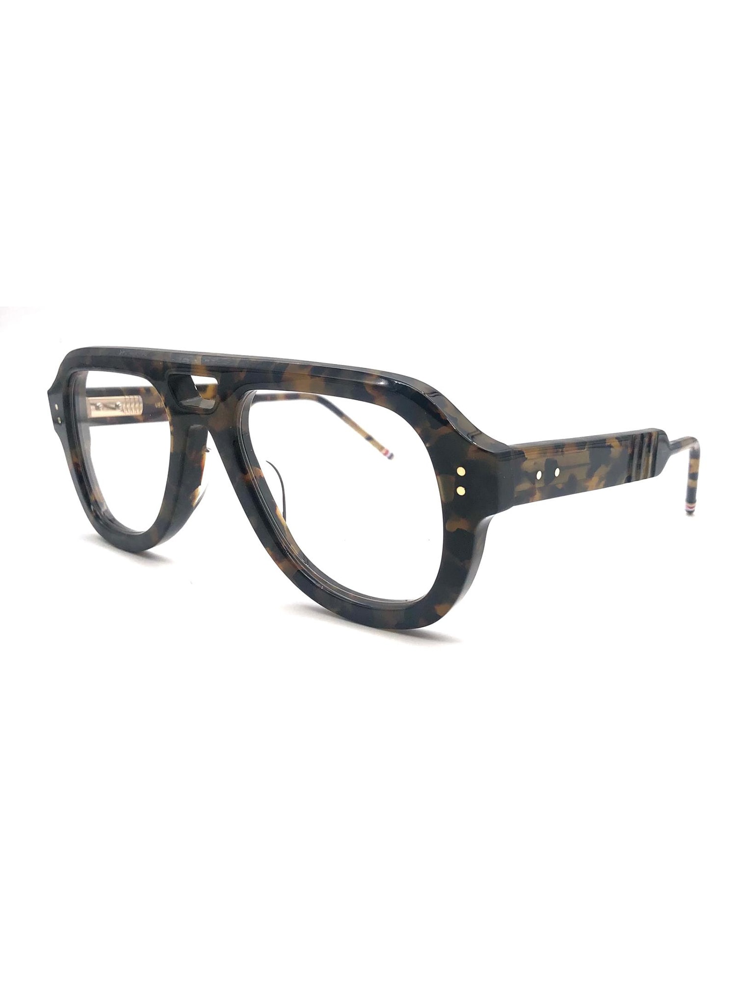 Thom Browne Navigator-frame Glasses In Black