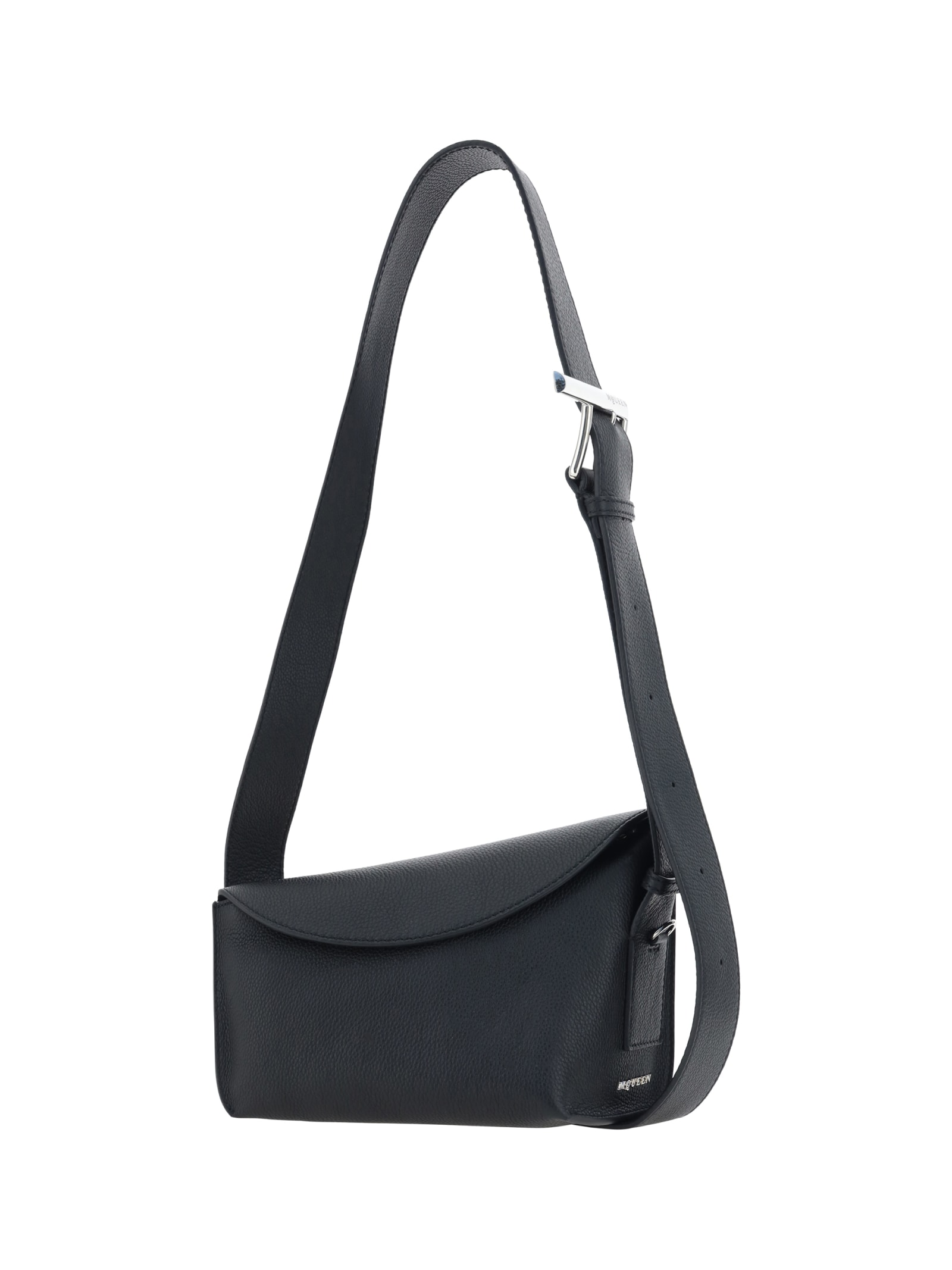 Alexander Mcqueen T-bar Sling Pebbled-leather Shoulder Bag