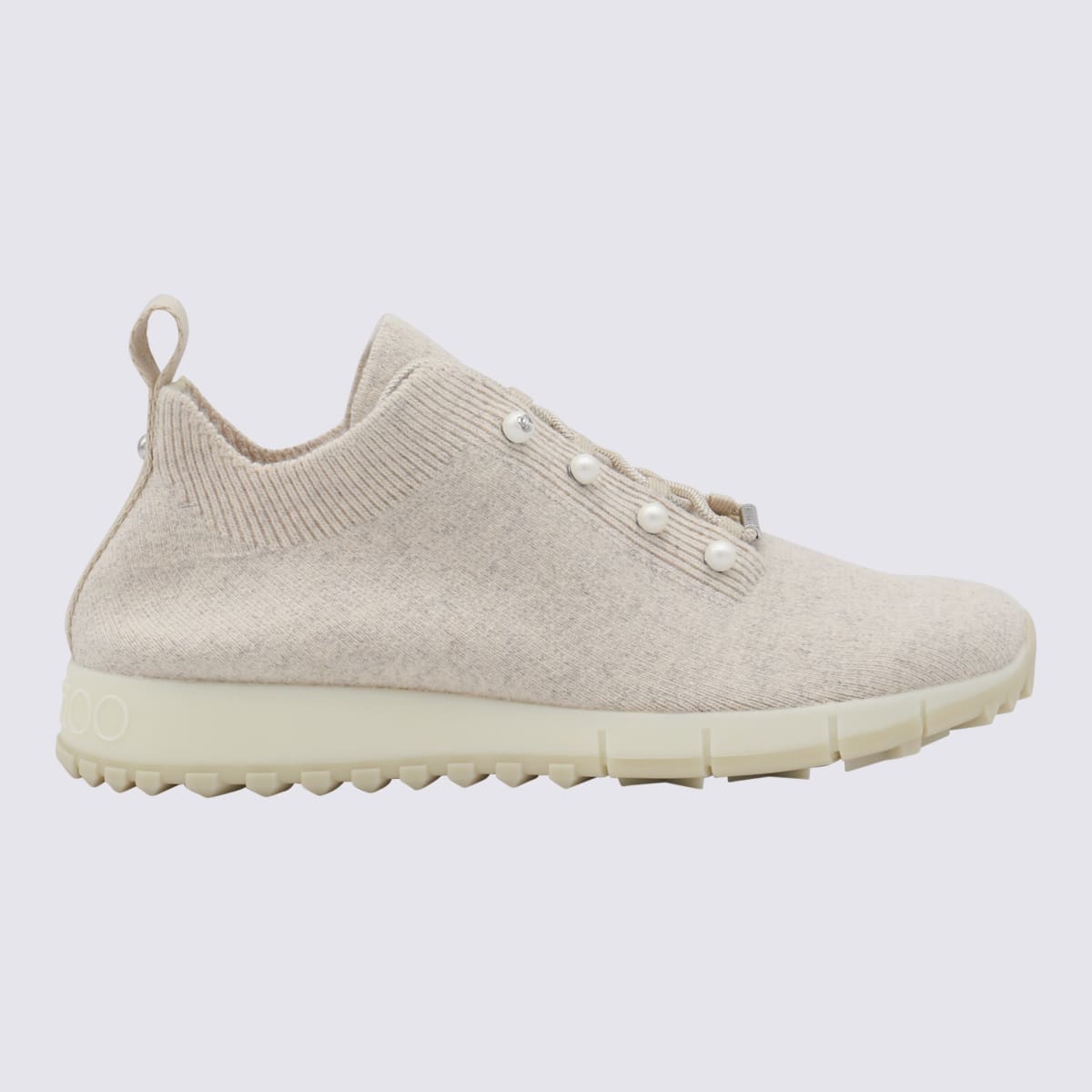 Shop Jimmy Choo White Sneakers In X Bamboo Mix