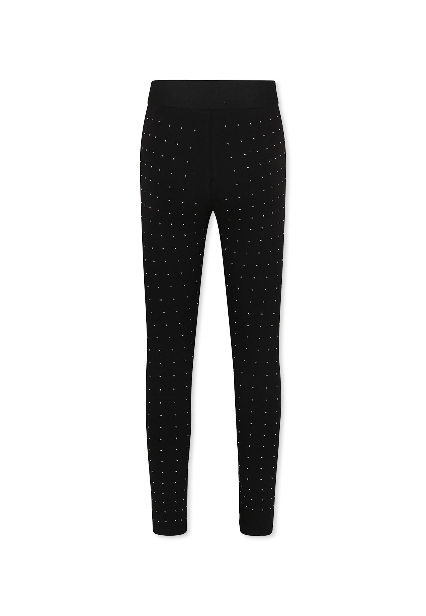 MARC JACOBS BLACK LEGGINGS FOR GIRL WITH LOGO