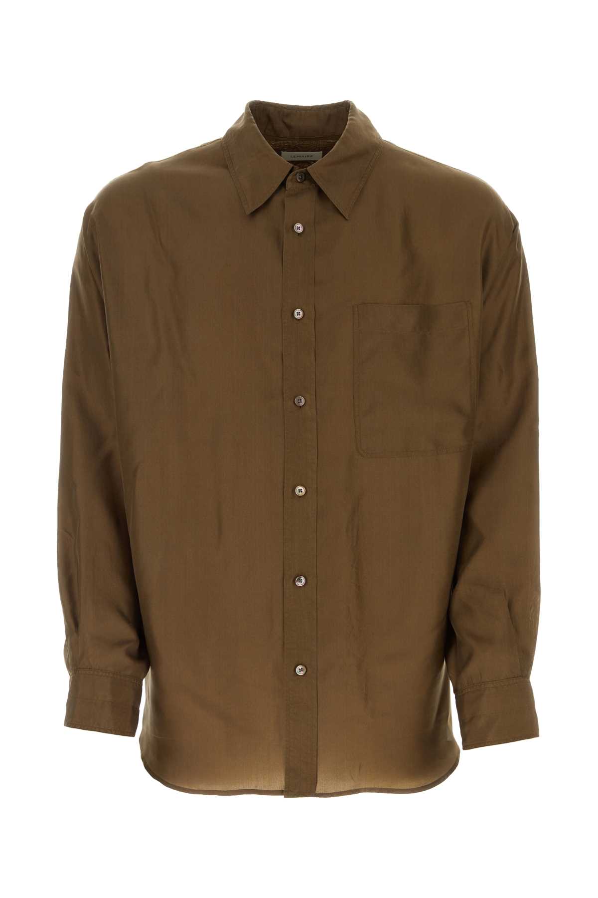 Brown Silk Shirt