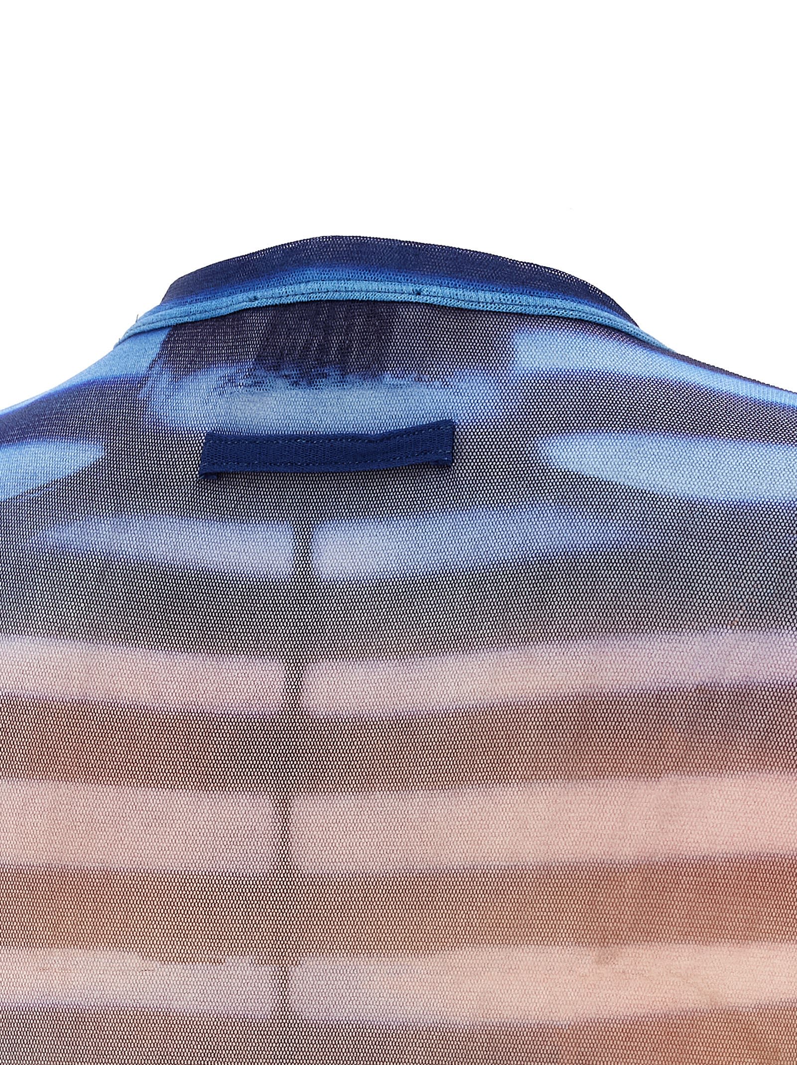 Jean Paul Gaultier Gradient Striped Long-sleeved Top In Pastel Hues In Multi