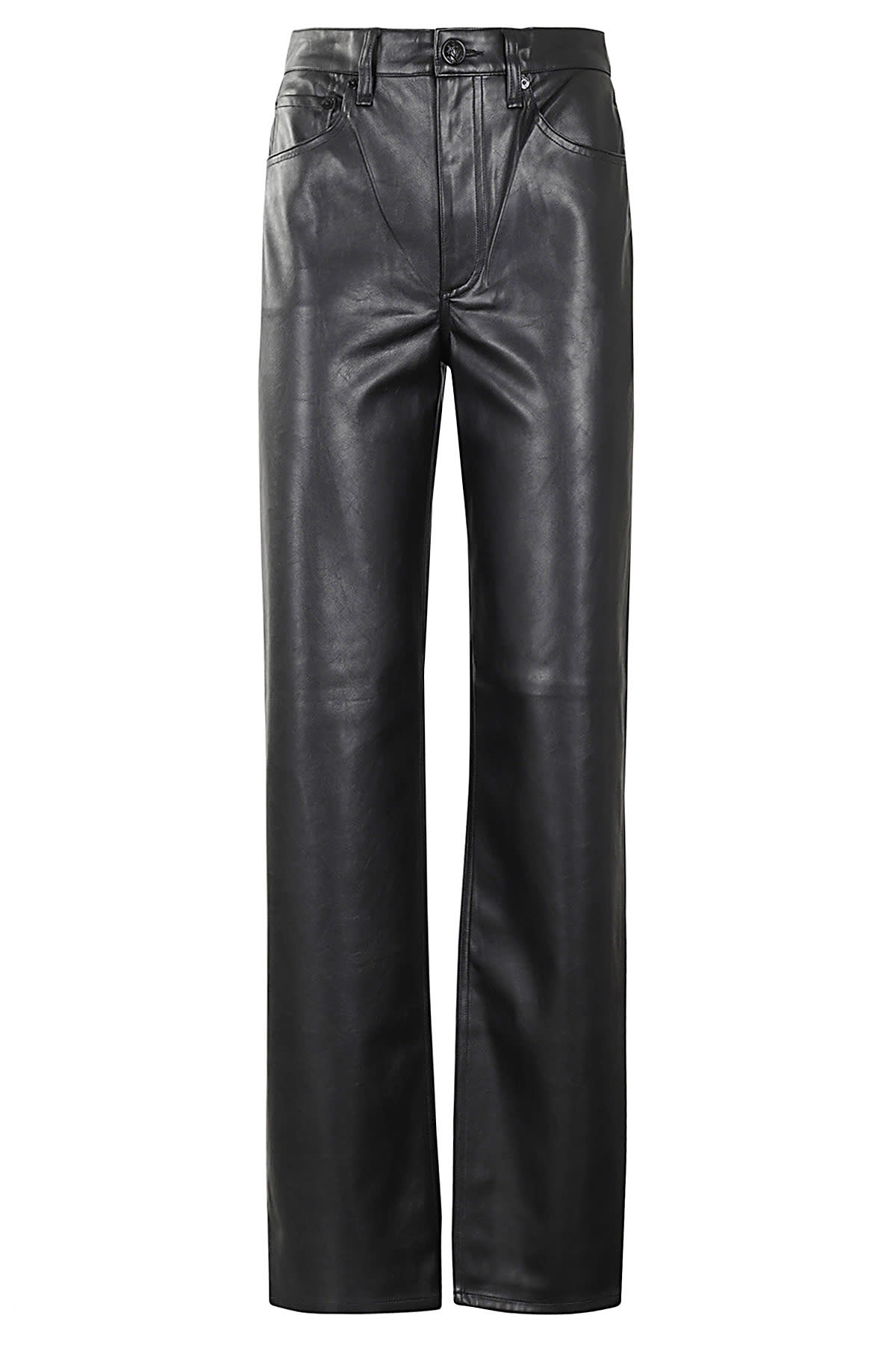 RAG & BONE HARLOW FULL LENGTH FAUX LEATHER PANT 