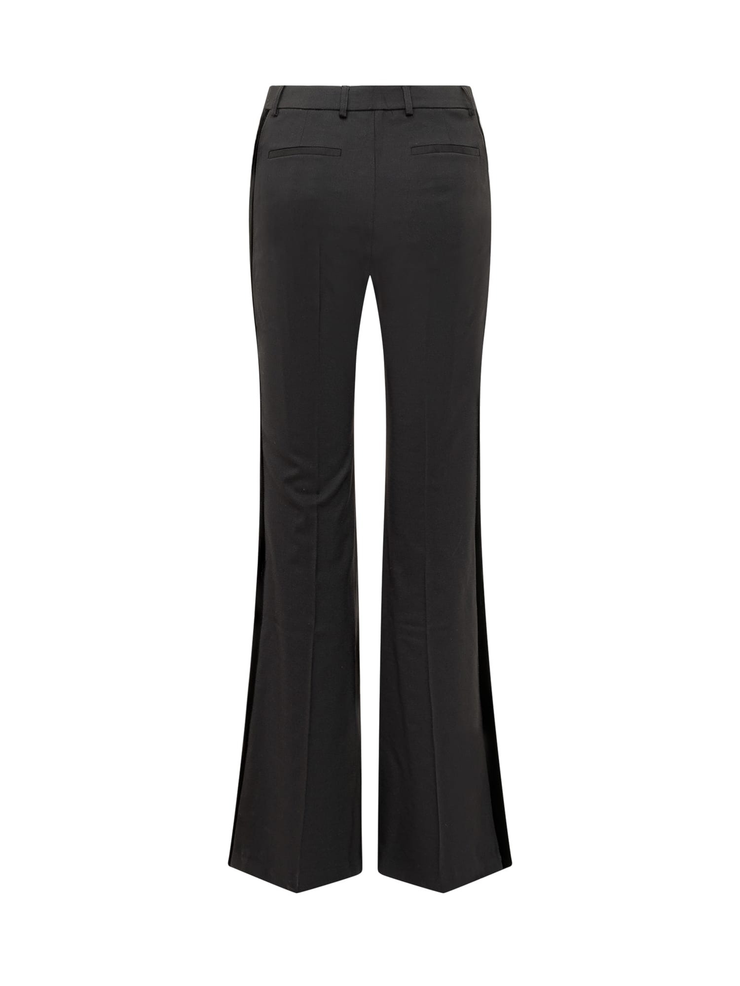 Shop Etro Trousers In Nero