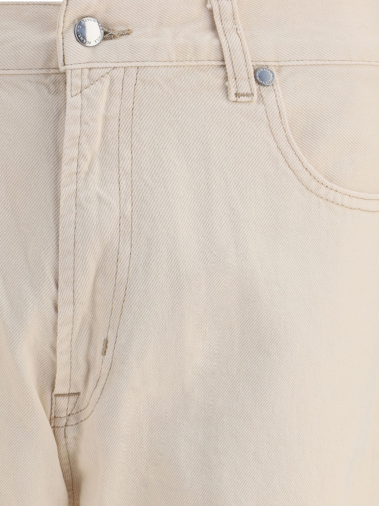 7 For All Mankind Twisted Modern Jeans In Neutral