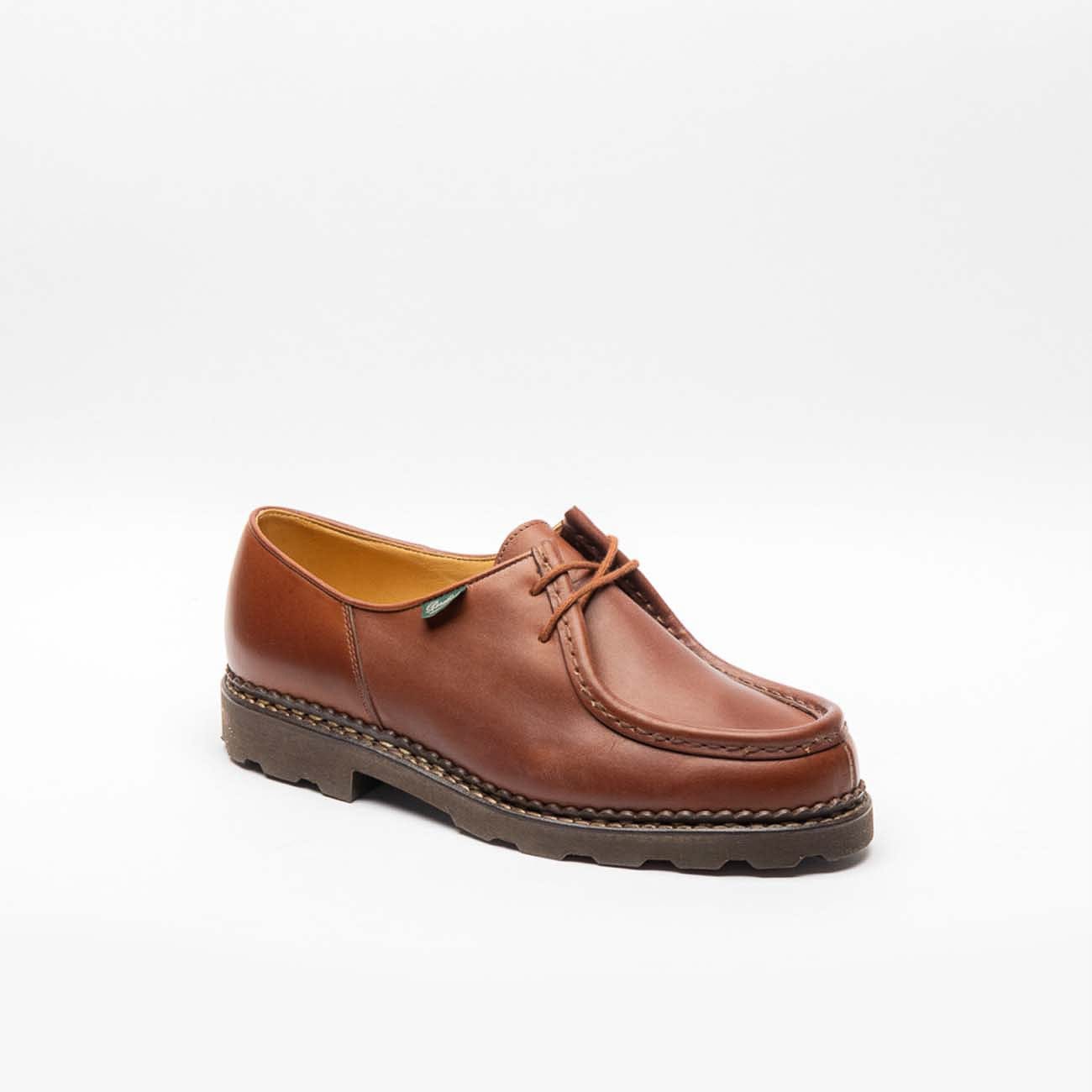 Michael Marche Ii Brown Calf Derby Shoe (lisse Marron)