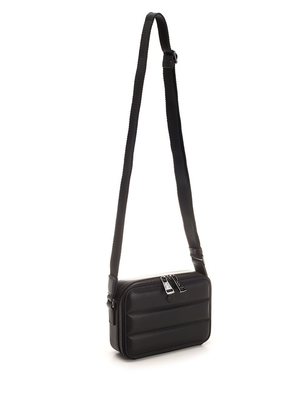 Shop Moncler Horizontal Cross Body Bag In Black