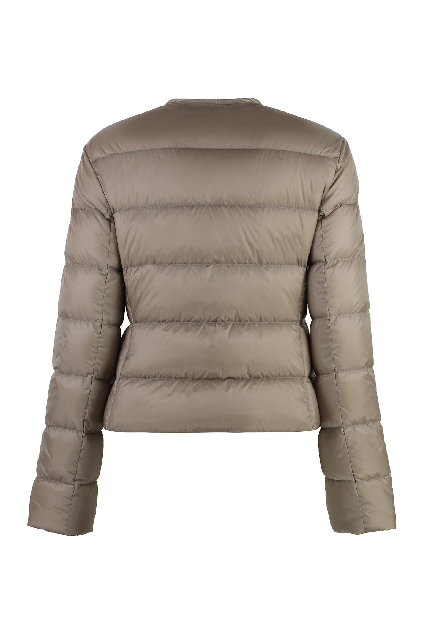 Shop Moncler Laurine Short Down Jacket In Beige