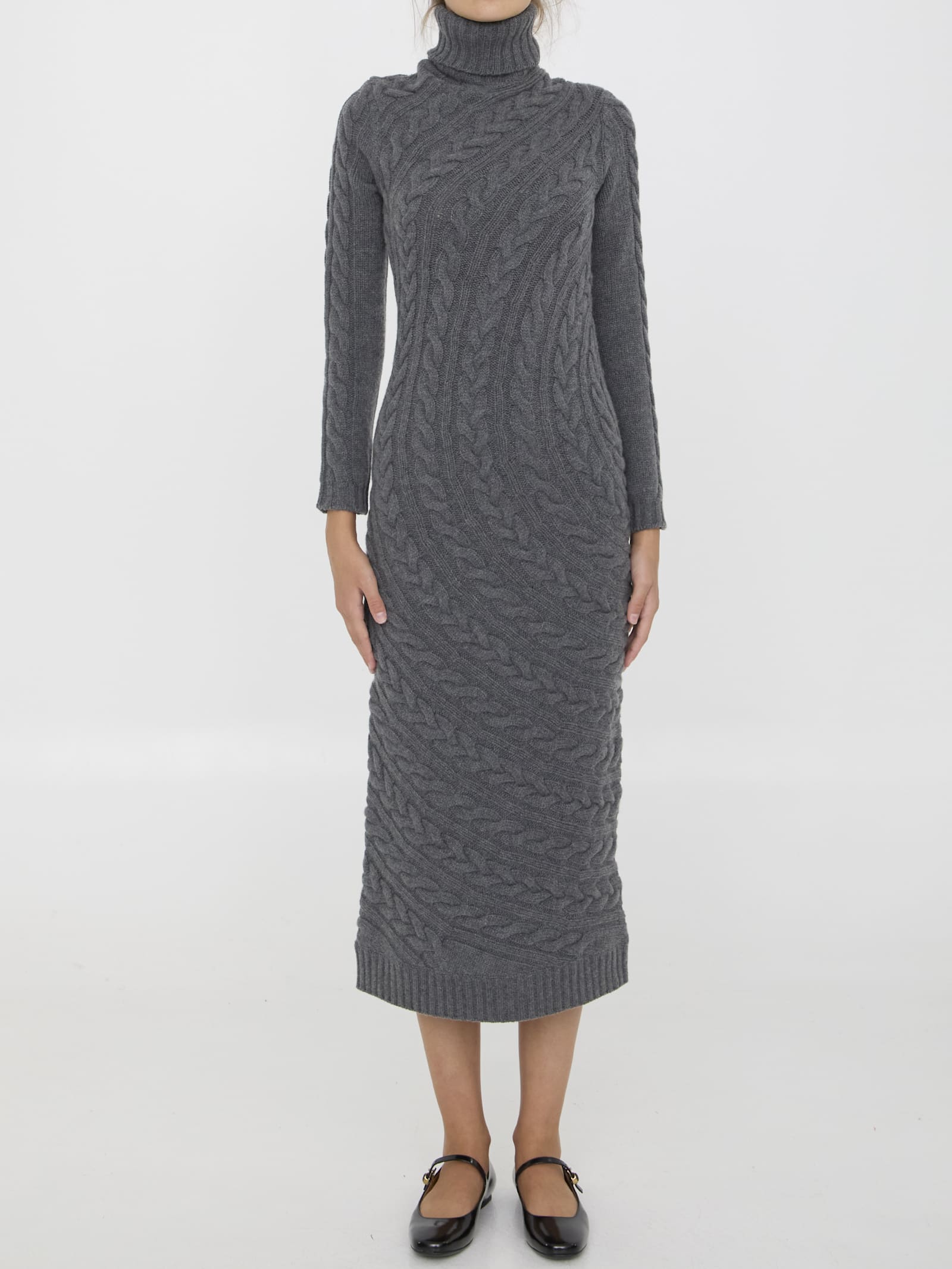 Shop Max Mara Arte Dress In Grey