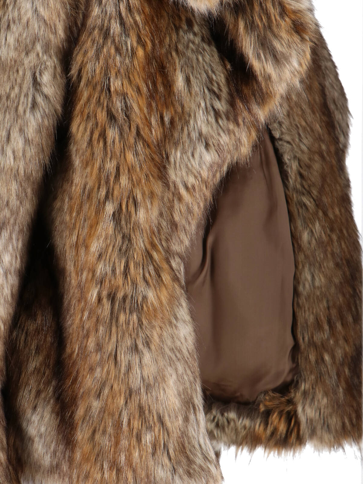 Mm6 Maison Margiela Acrylic Jacket Synthetic Fur In Brown