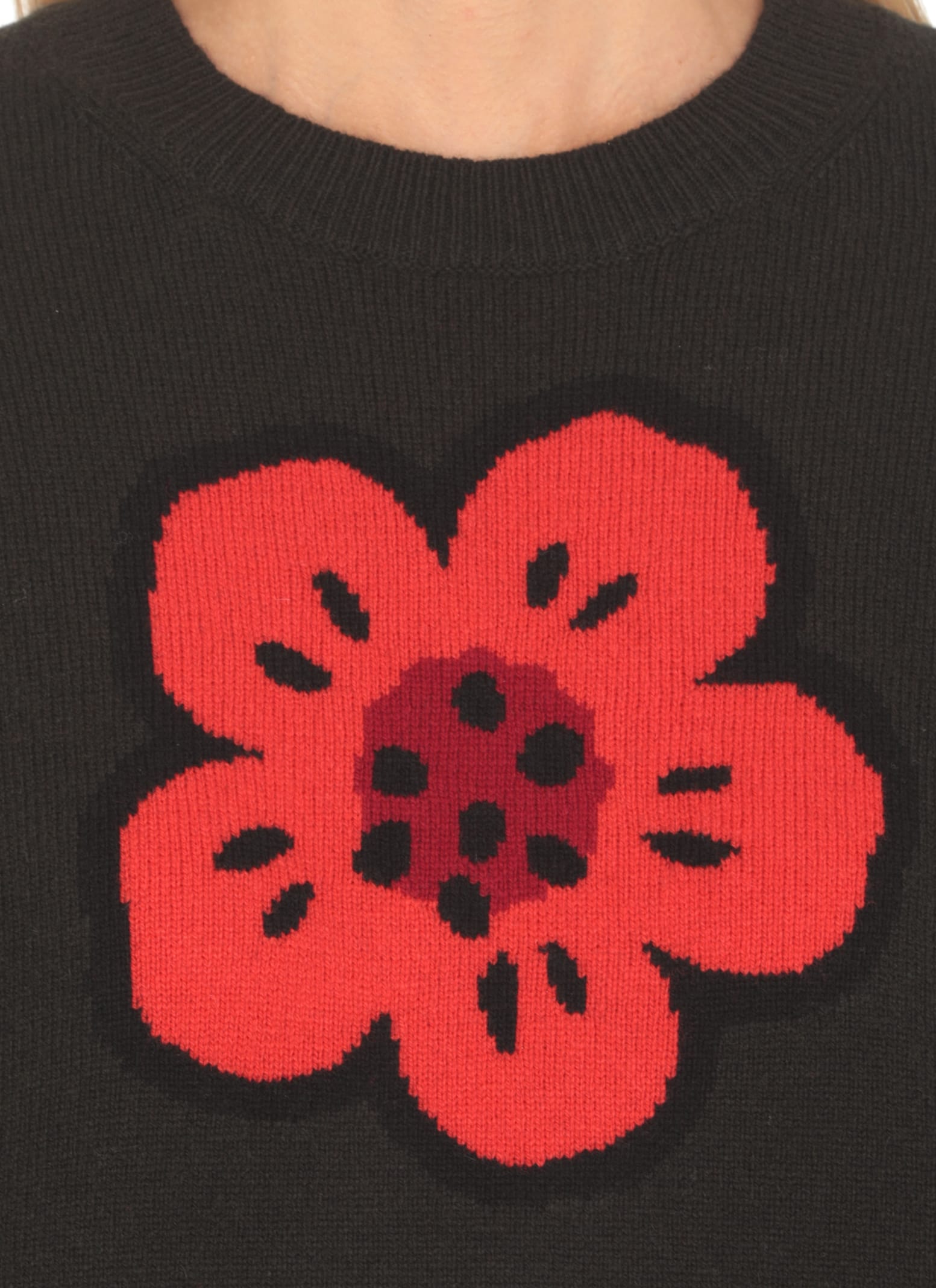 Shop Kenzo Boke Flower Sweater In Black