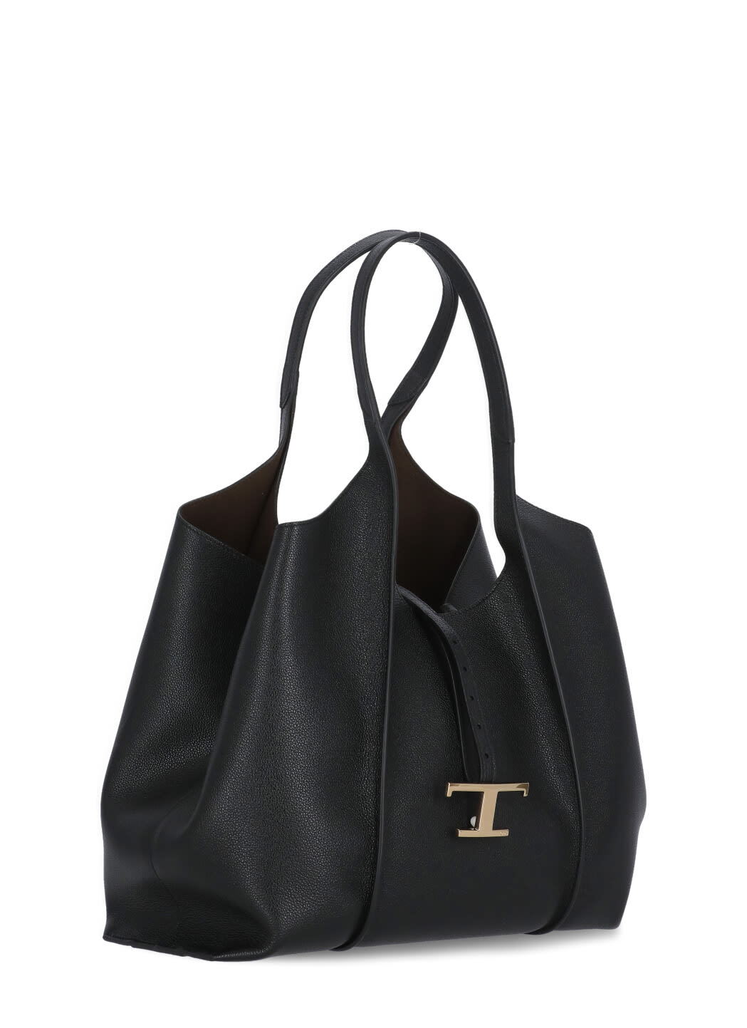 Tod's T Timeless Shopping Bag In Black