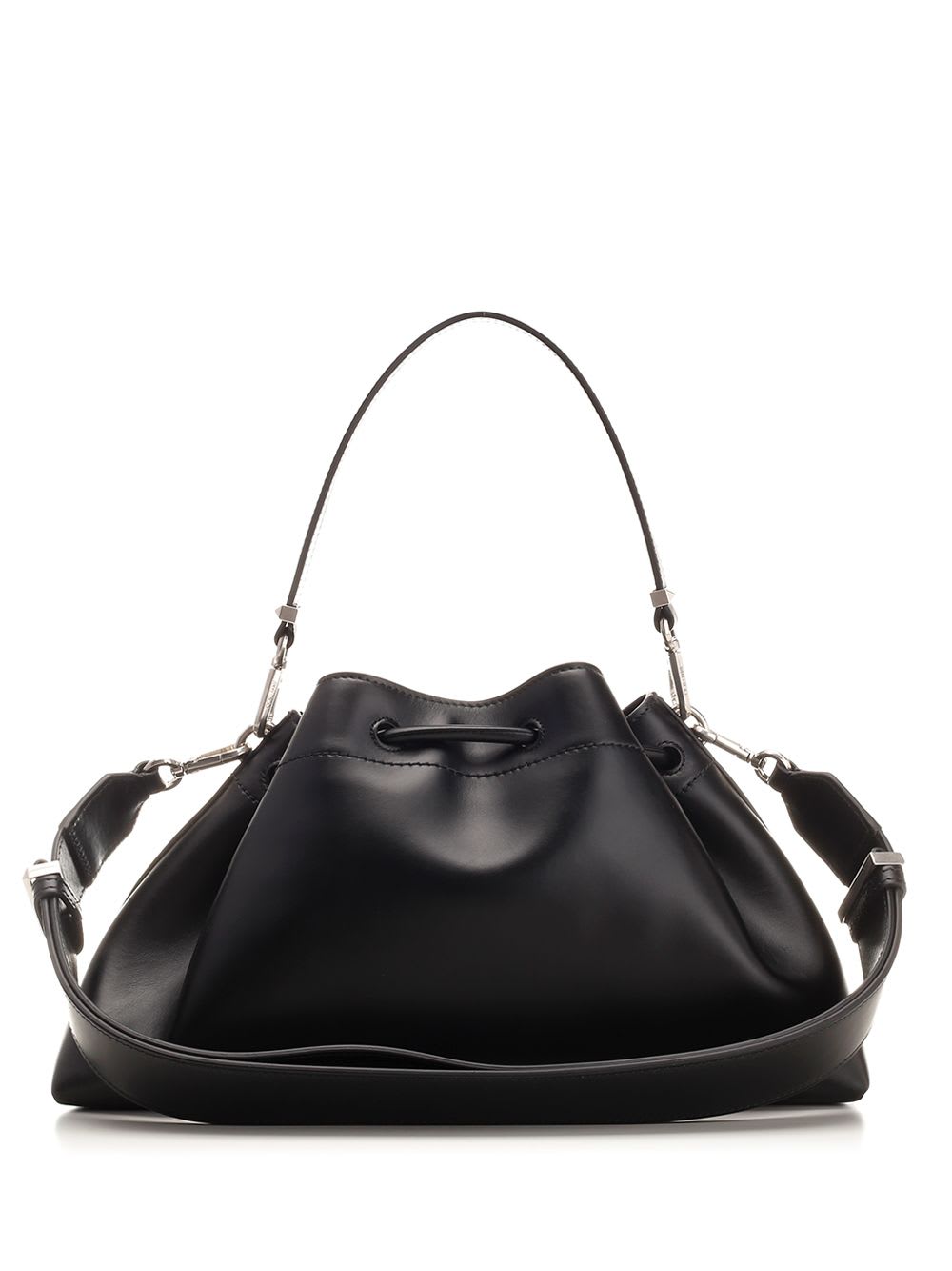 Shop Jimmy Choo Medium Cinch Bag In Black