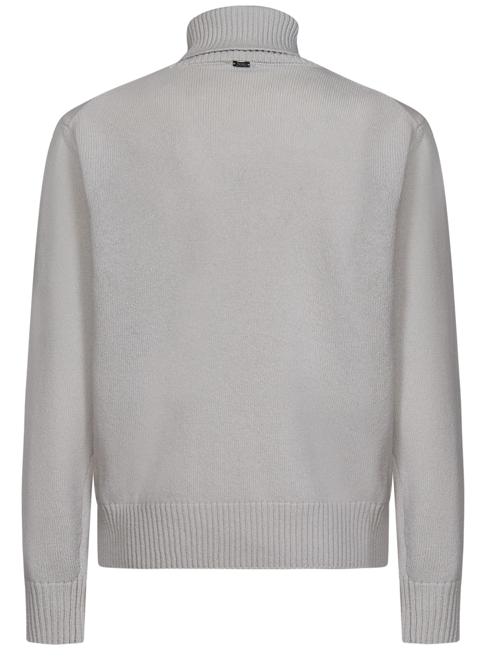 Herno Resort Turtleneck Sweater In Beige