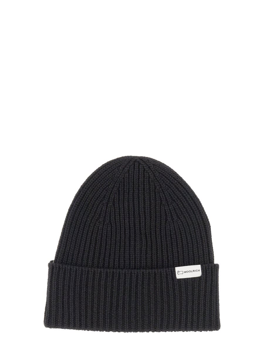 Shop Woolrich Woolen Hat In Black