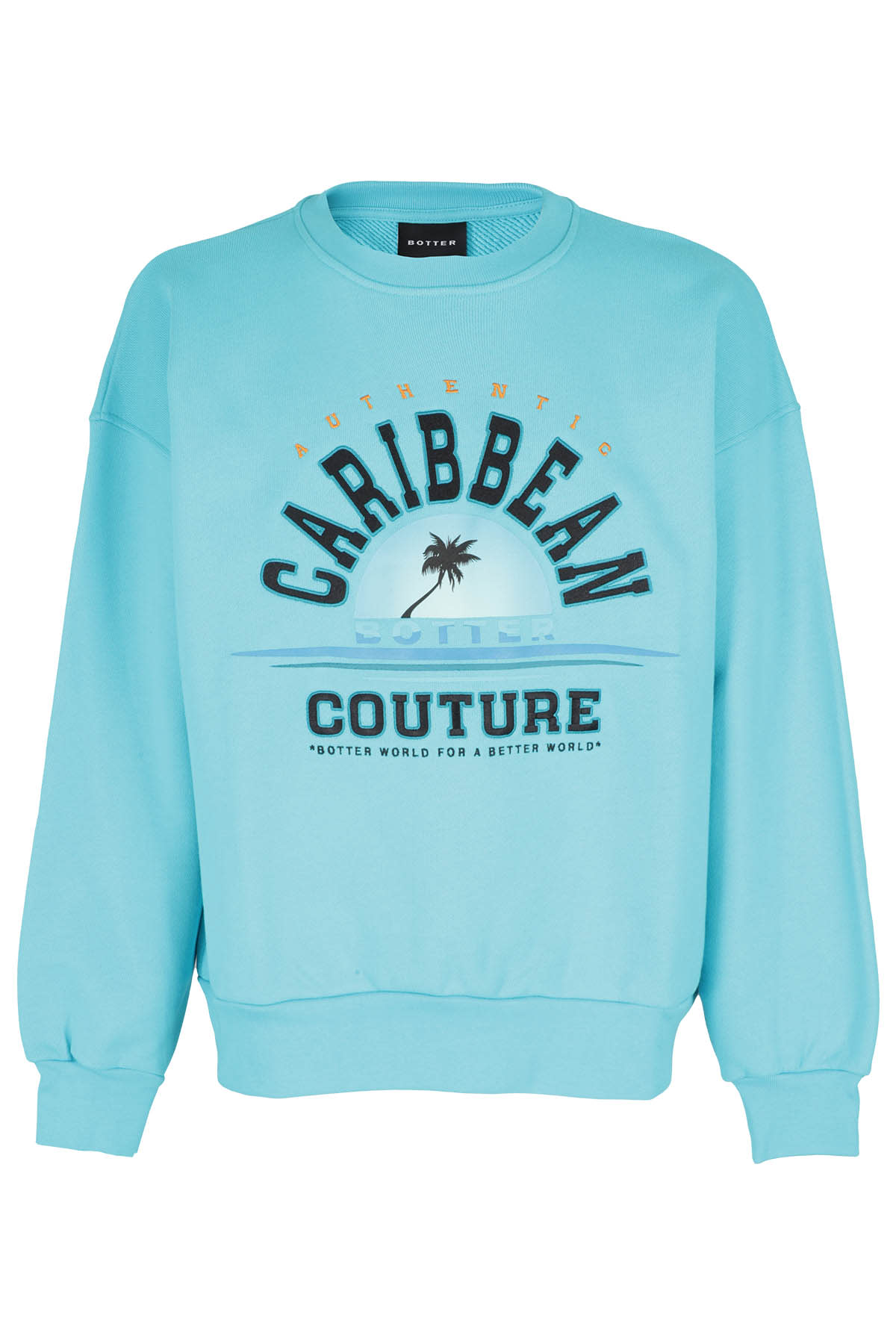 Shop Botter Crewneck Sweater Caribbean In  Blue College