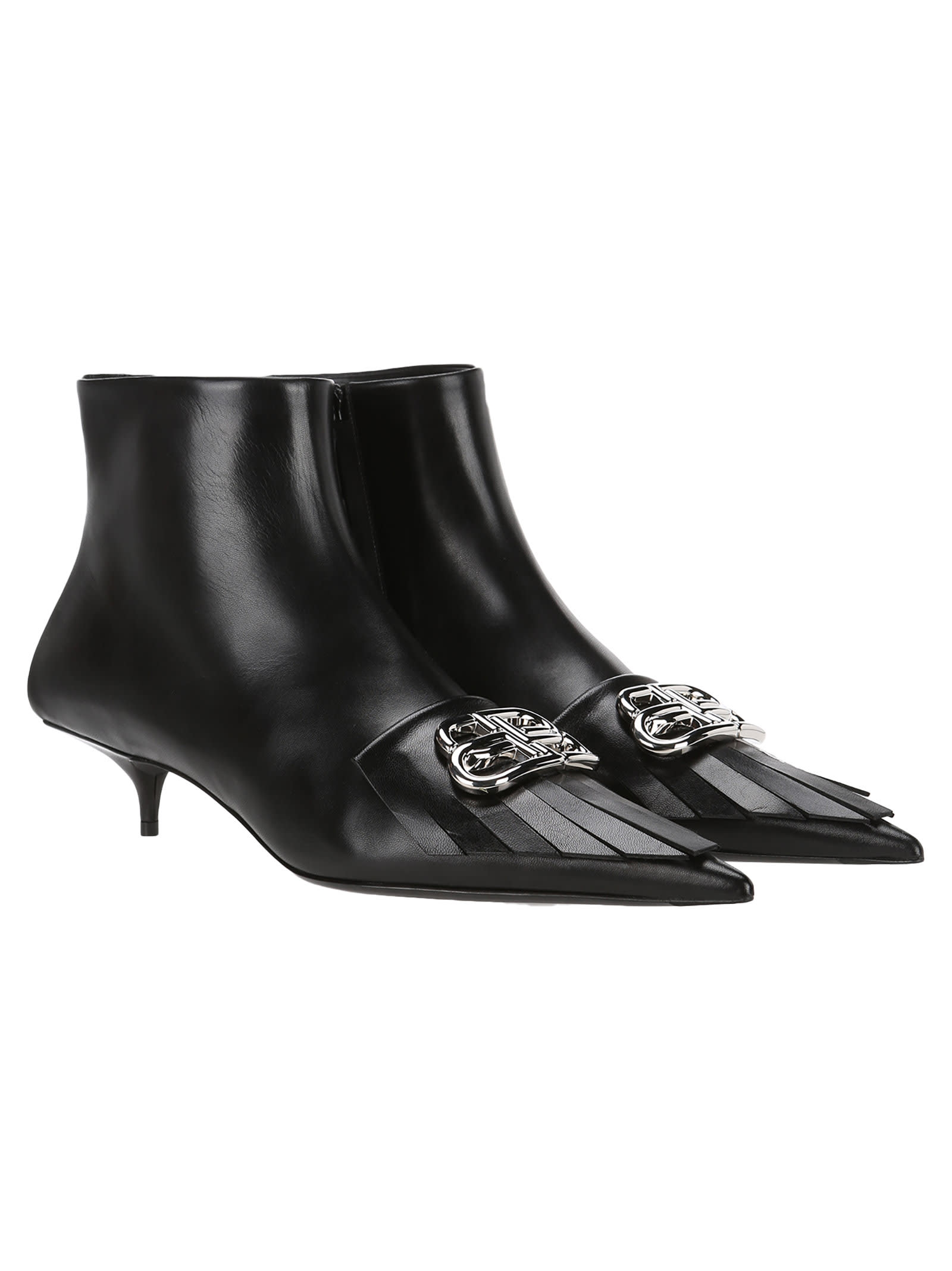 balenciaga fringe knife booties