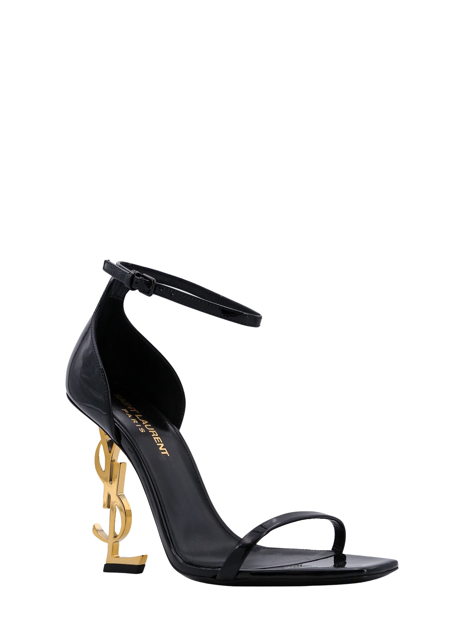 Shop Saint Laurent Opyum Sandals In Black