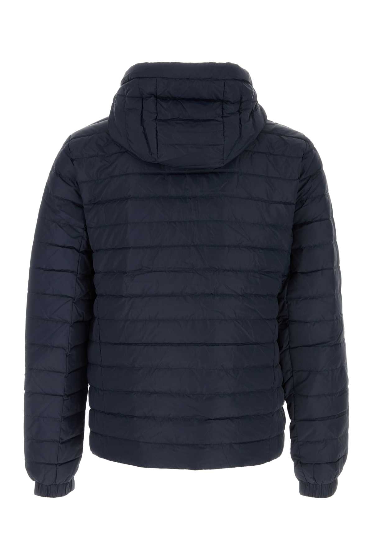 Refrigiwear Navy Blue Nylon Summer Down Jacket In Darkblue