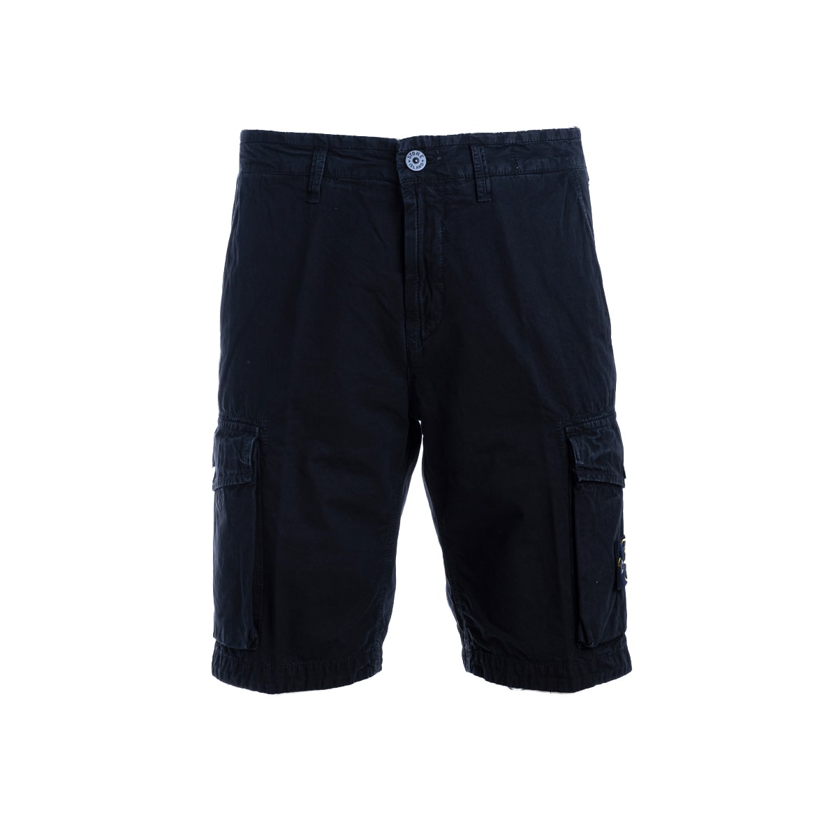 Stone Island Cargo Shorts In Black