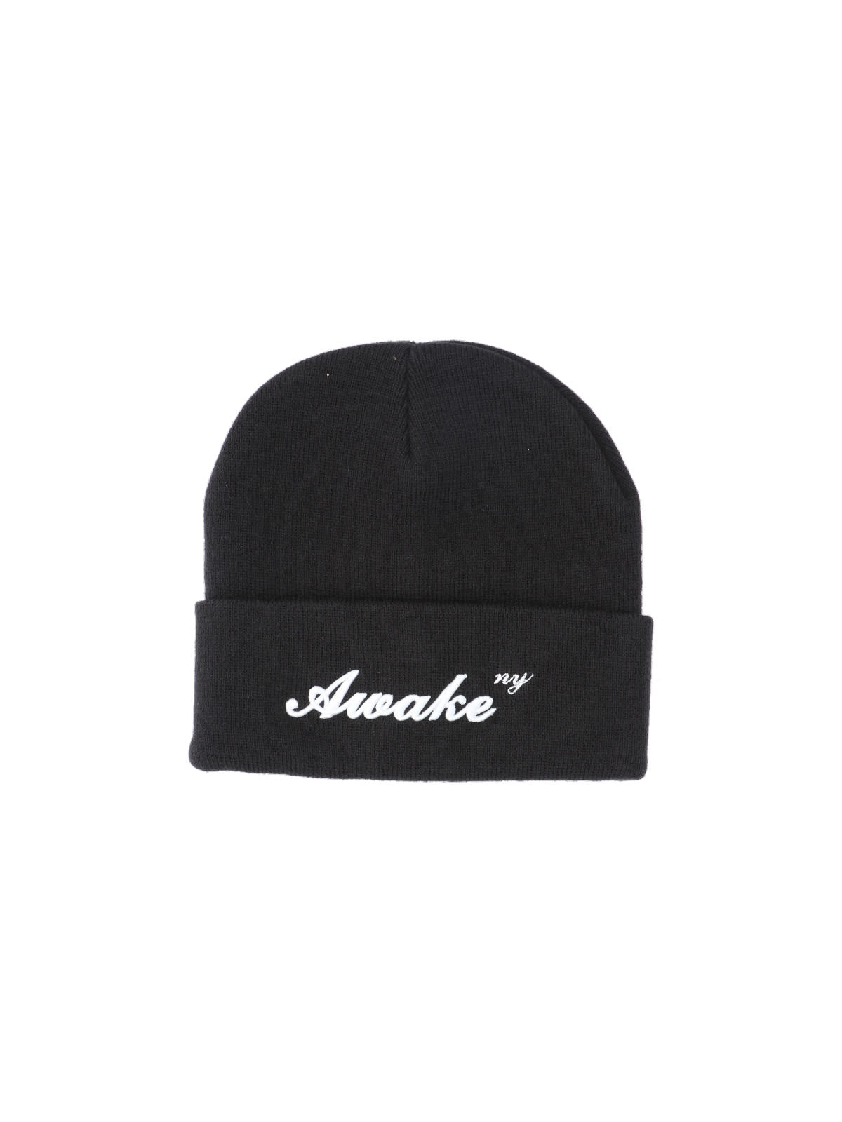 Awake Ny Script Logo Beanie In Black