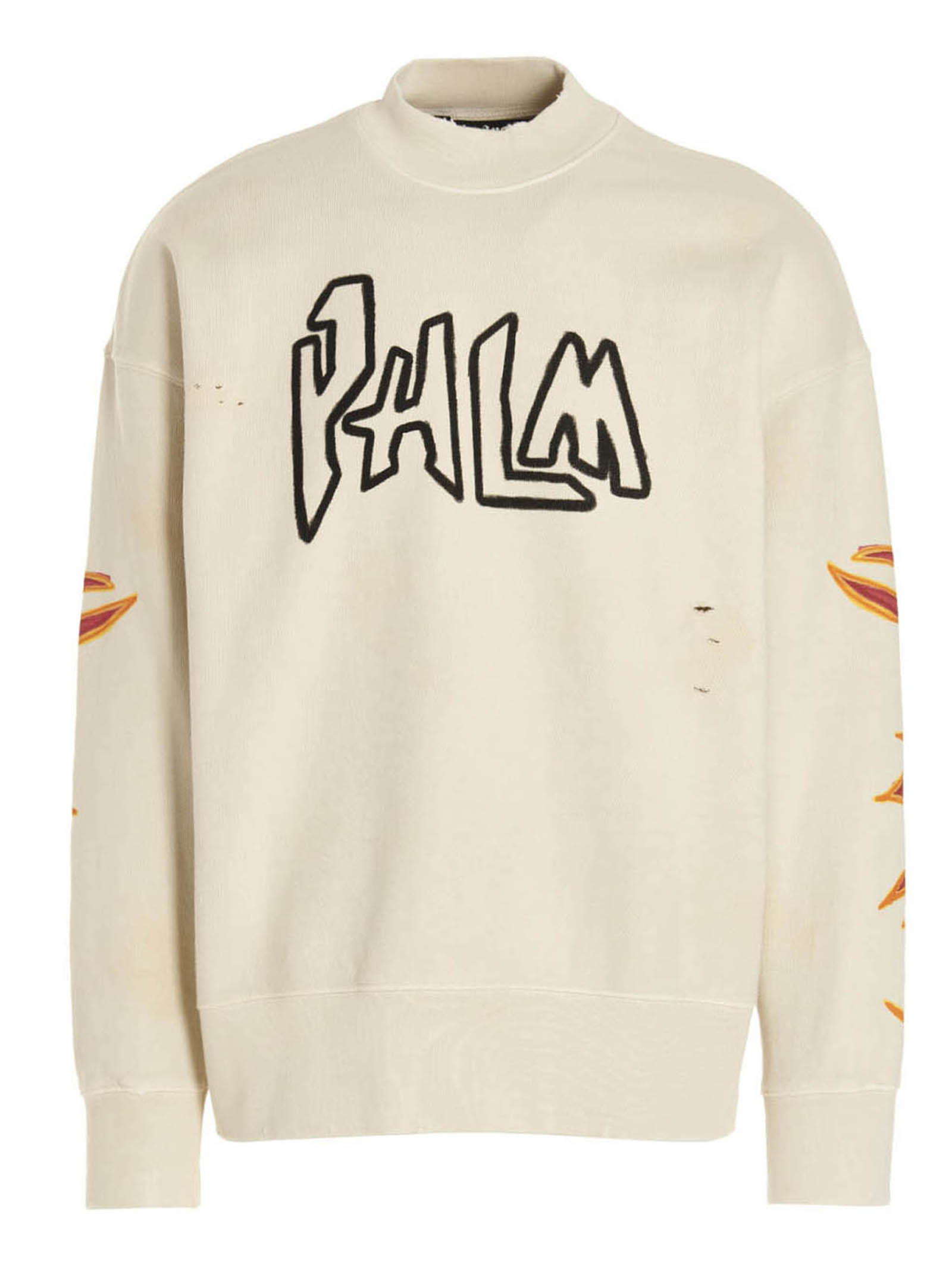 Palm Angels gd Graffiti Flames Sweatshirt