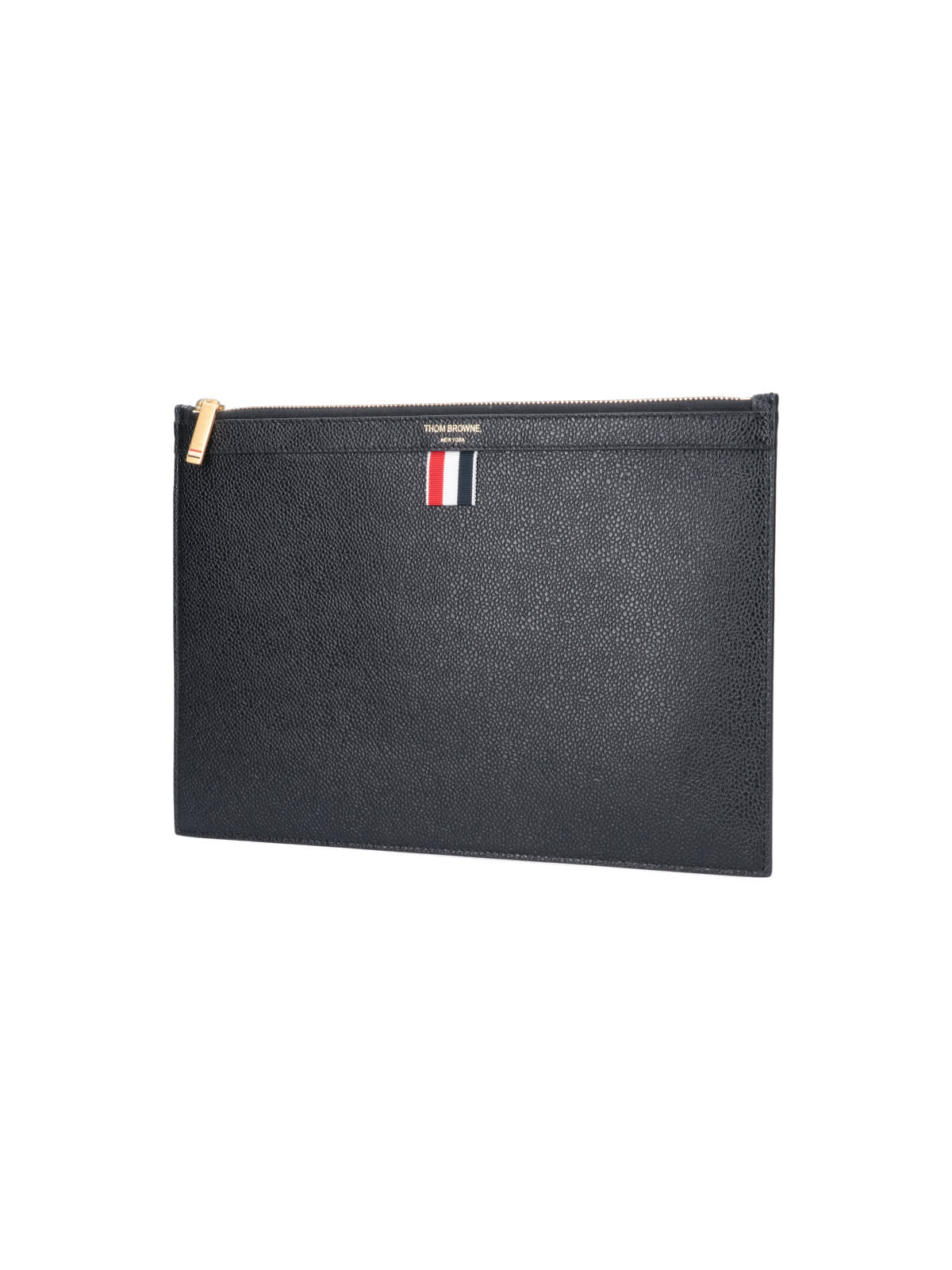 Shop Thom Browne Tablet Pouch In Black