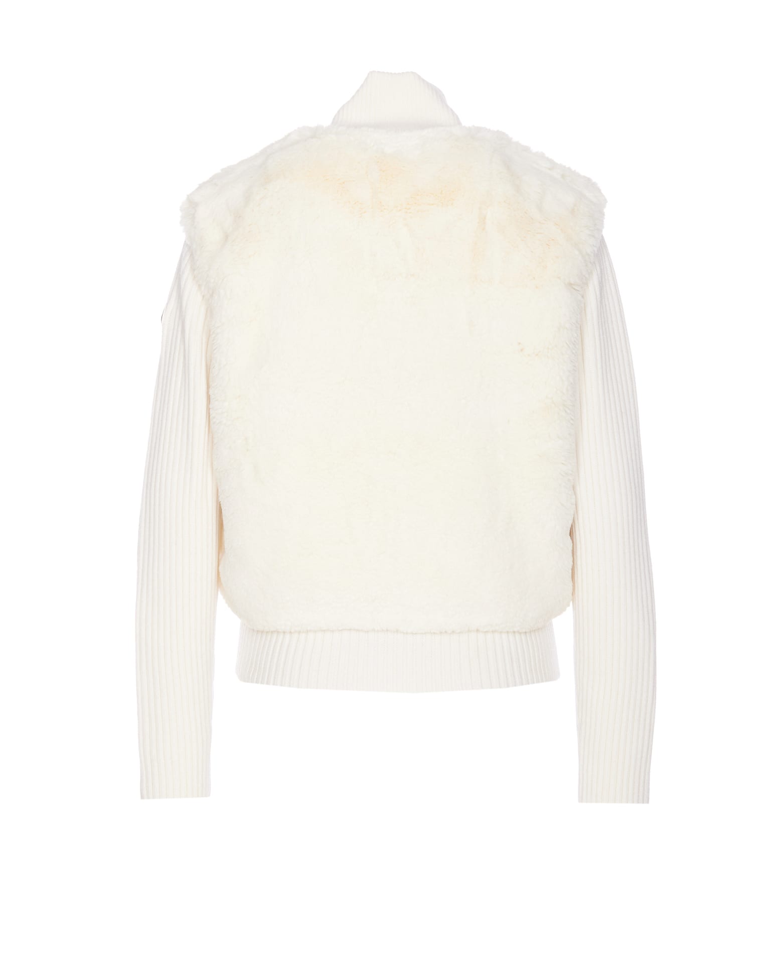 Shop Moose Knuckles Dula Bunny Sweater In White