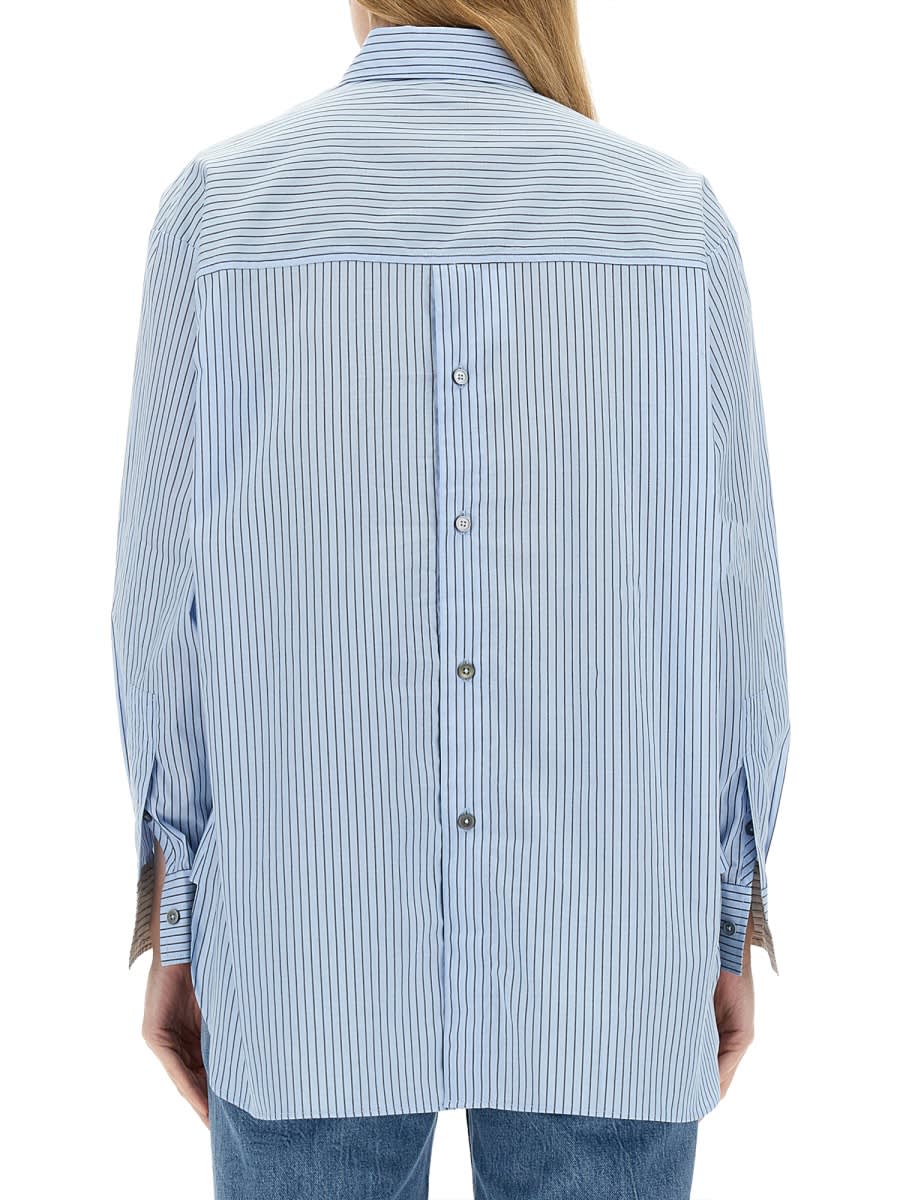 Shop Paul Smith Striped Shirt In Baby Blue
